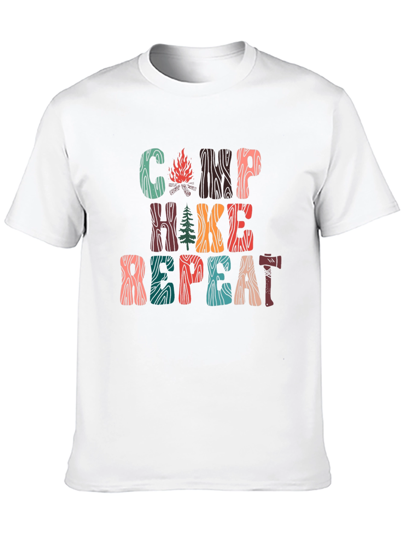 Camp Hike Repeat Graphic T-Shirt - Adventure Ready