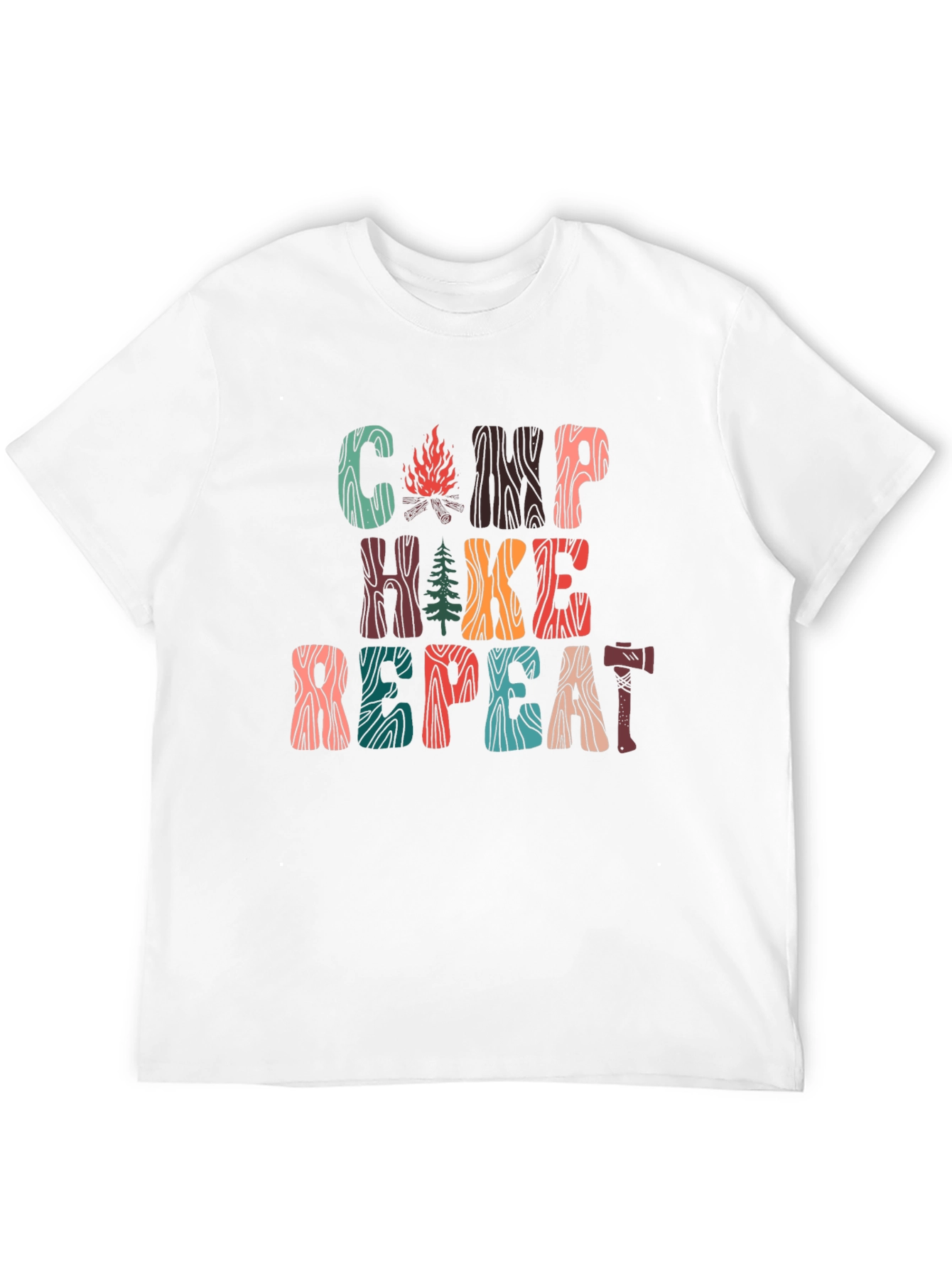 Camp Hike Repeat Graphic T-Shirt - Adventure Ready