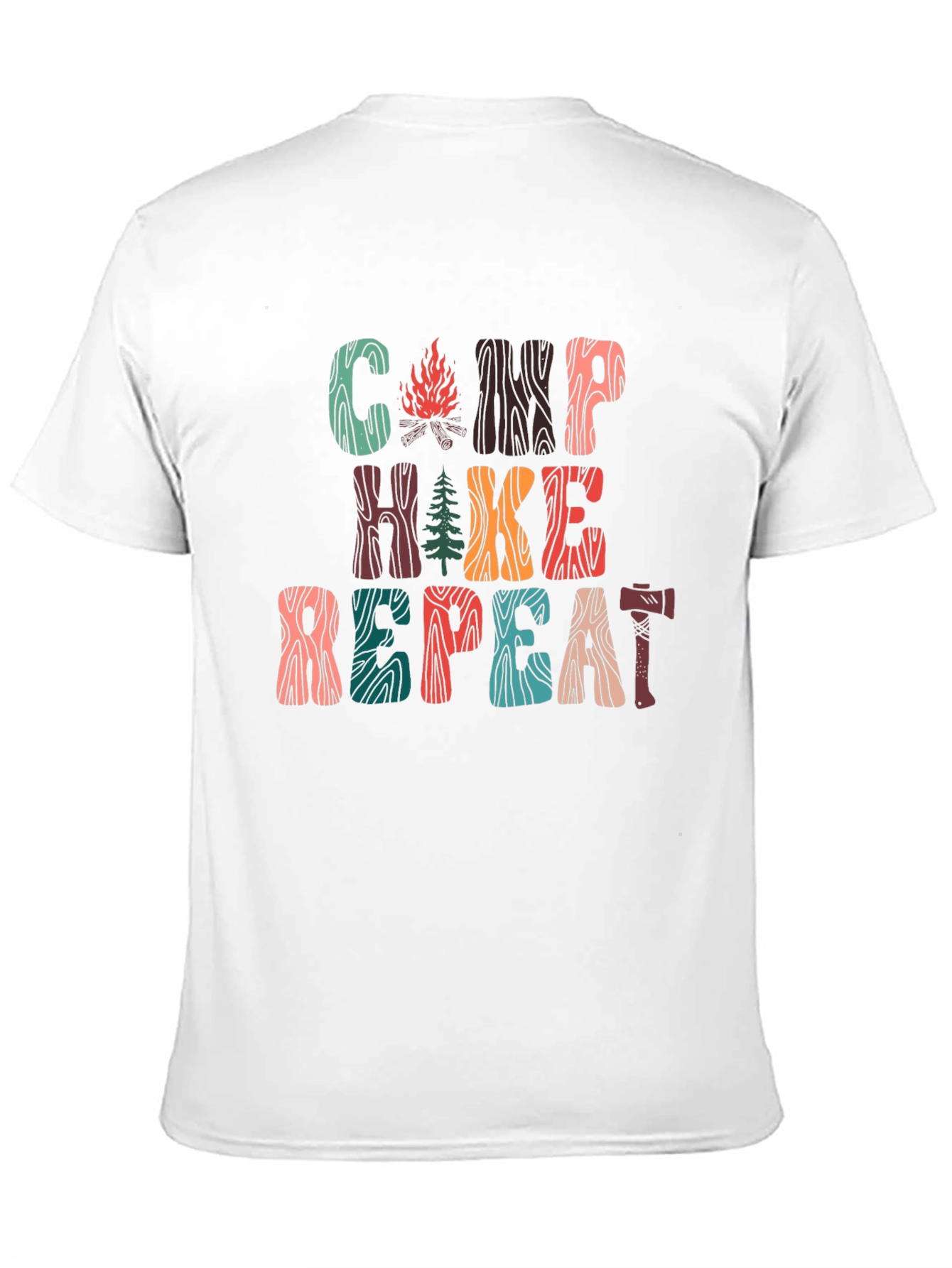 Camp Hike Repeat Graphic T-Shirt - Adventure Ready