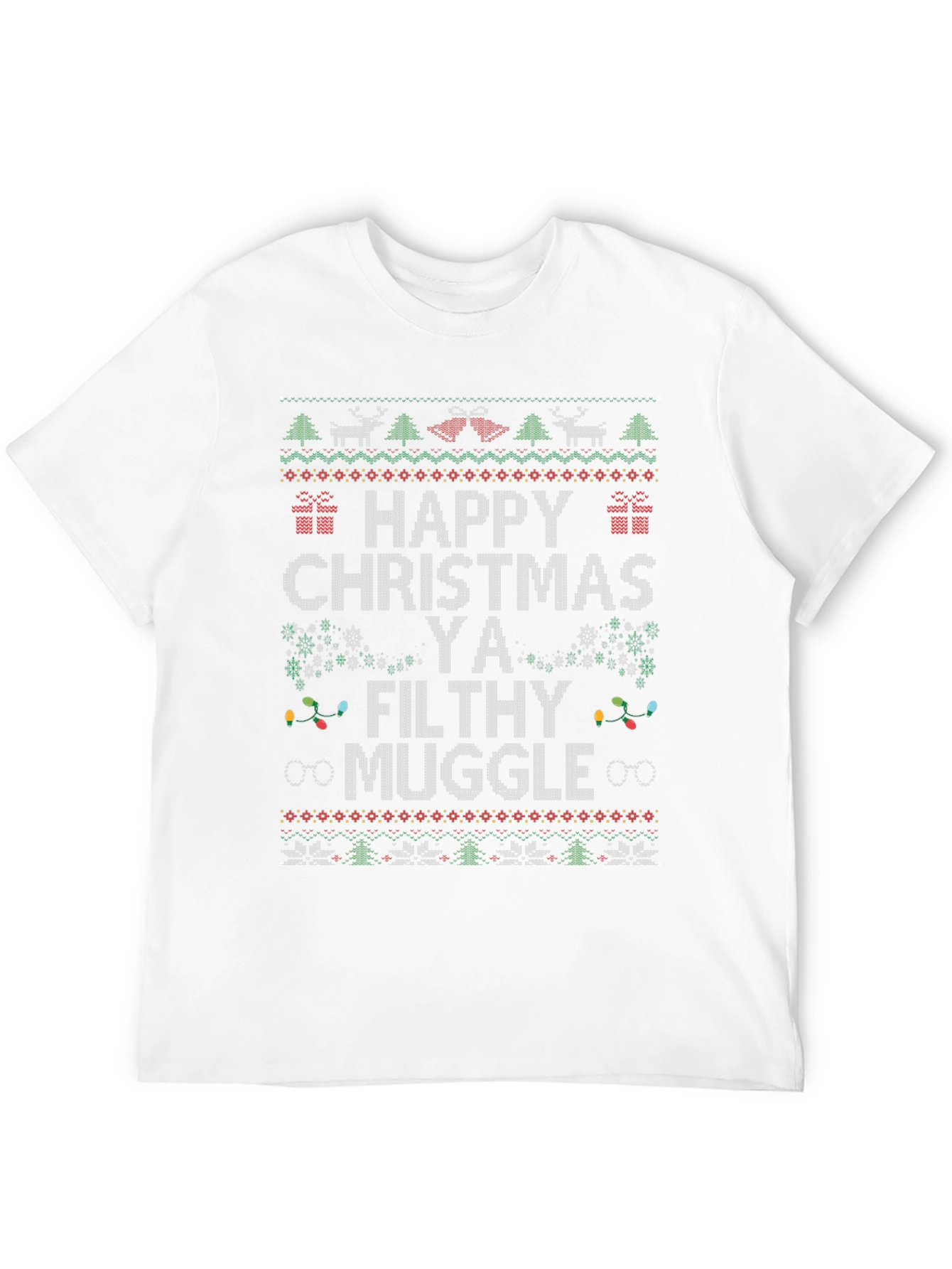 Happy Christmas Ya Filthy Muggle T-Shirt Ugly Xmas Sweater