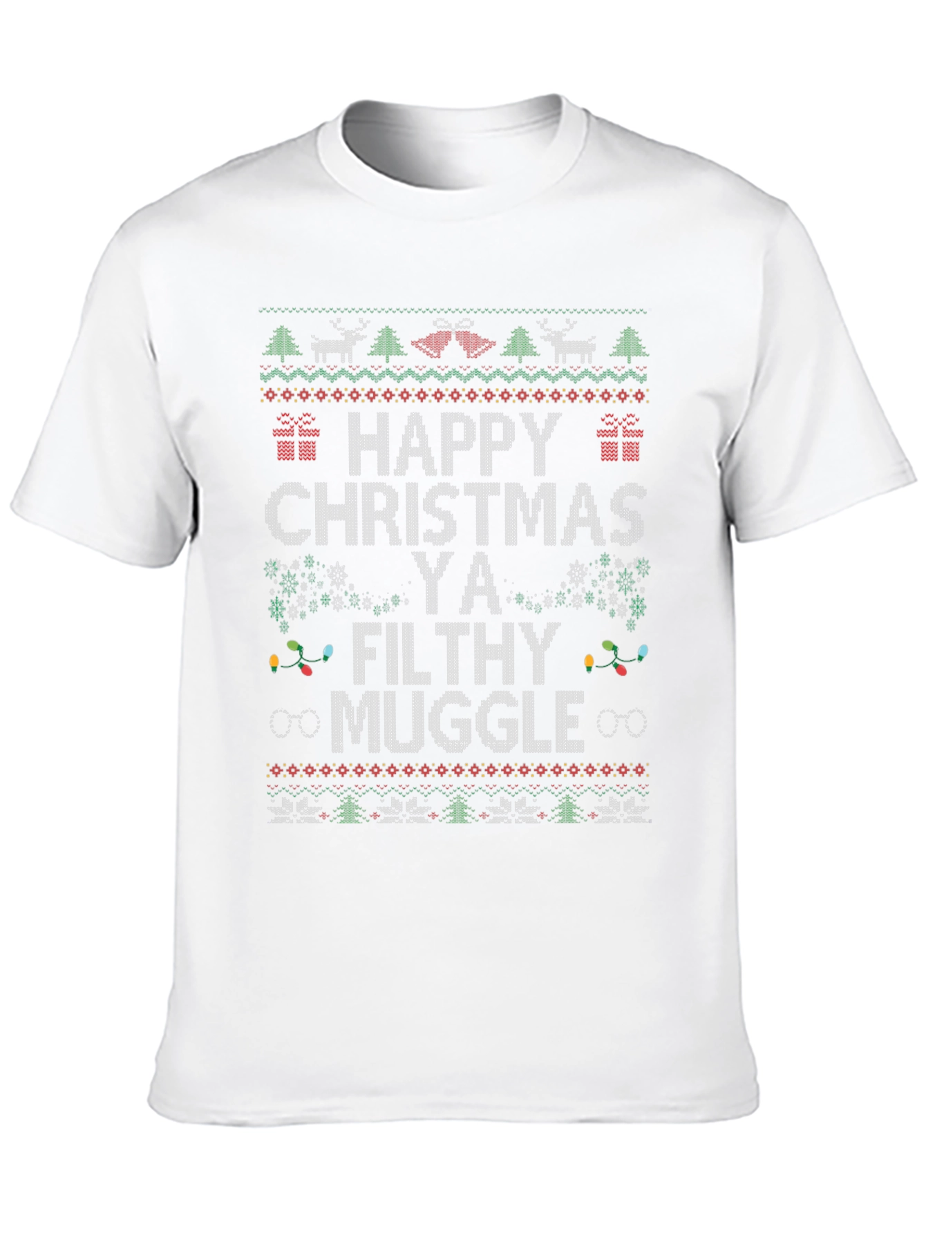 Happy Christmas Ya Filthy Muggle T-Shirt Ugly Xmas Sweater