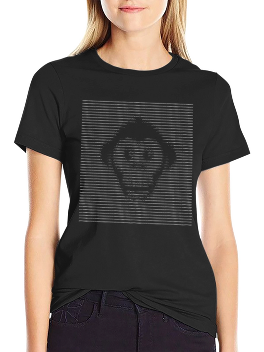 Abstract Face Graphic Mens Black T-Shirt