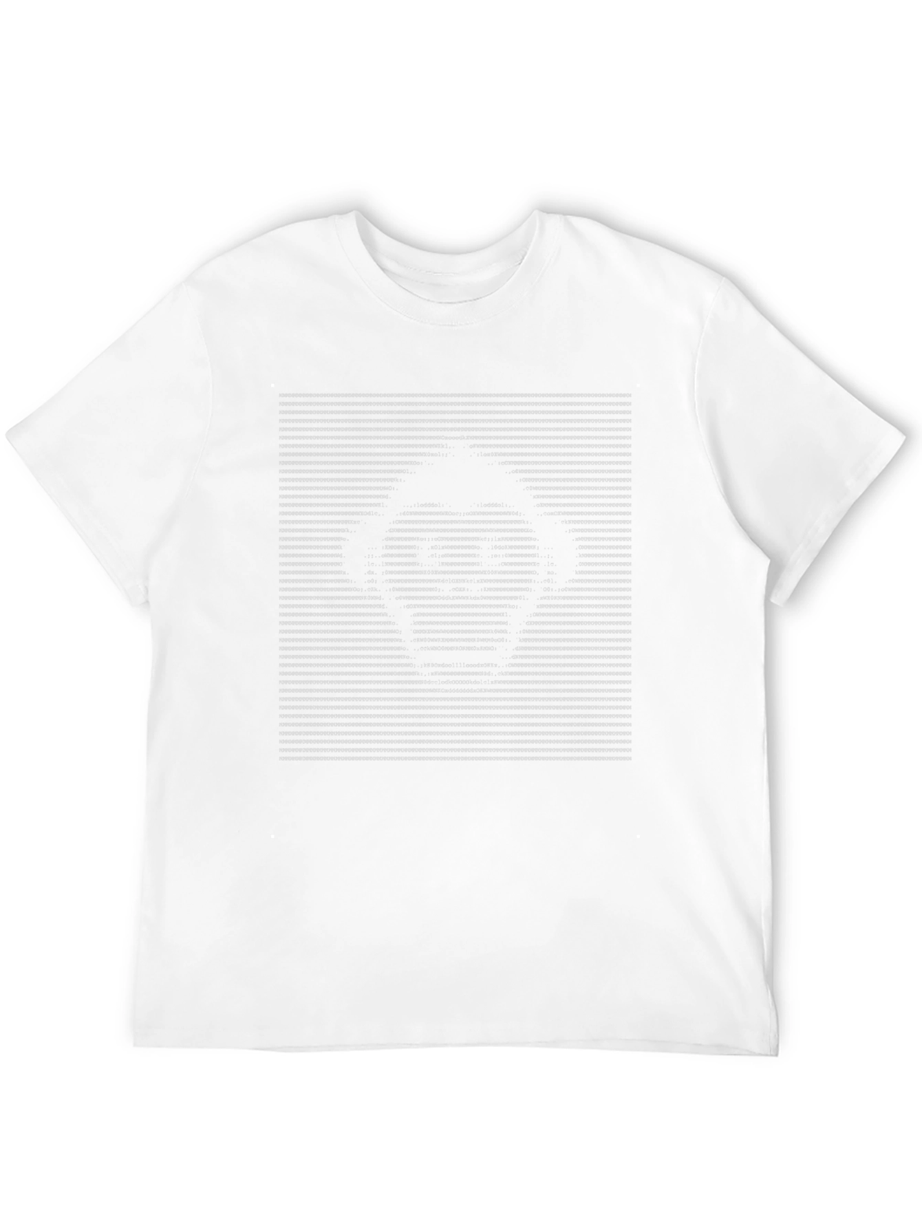 Abstract Face Graphic Mens Black T-Shirt