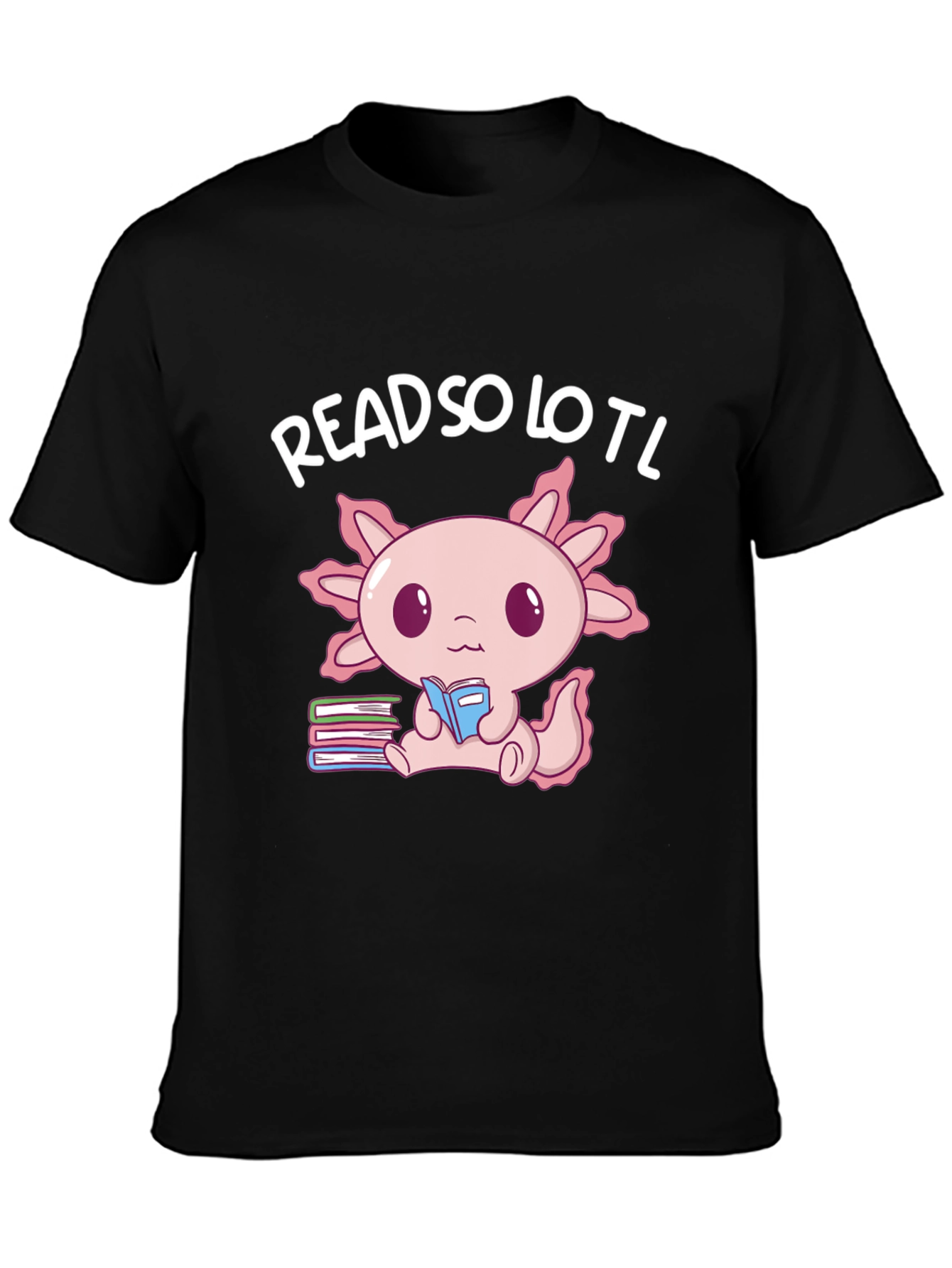 Readsolotl Axolotl Reading Book T-Shirt