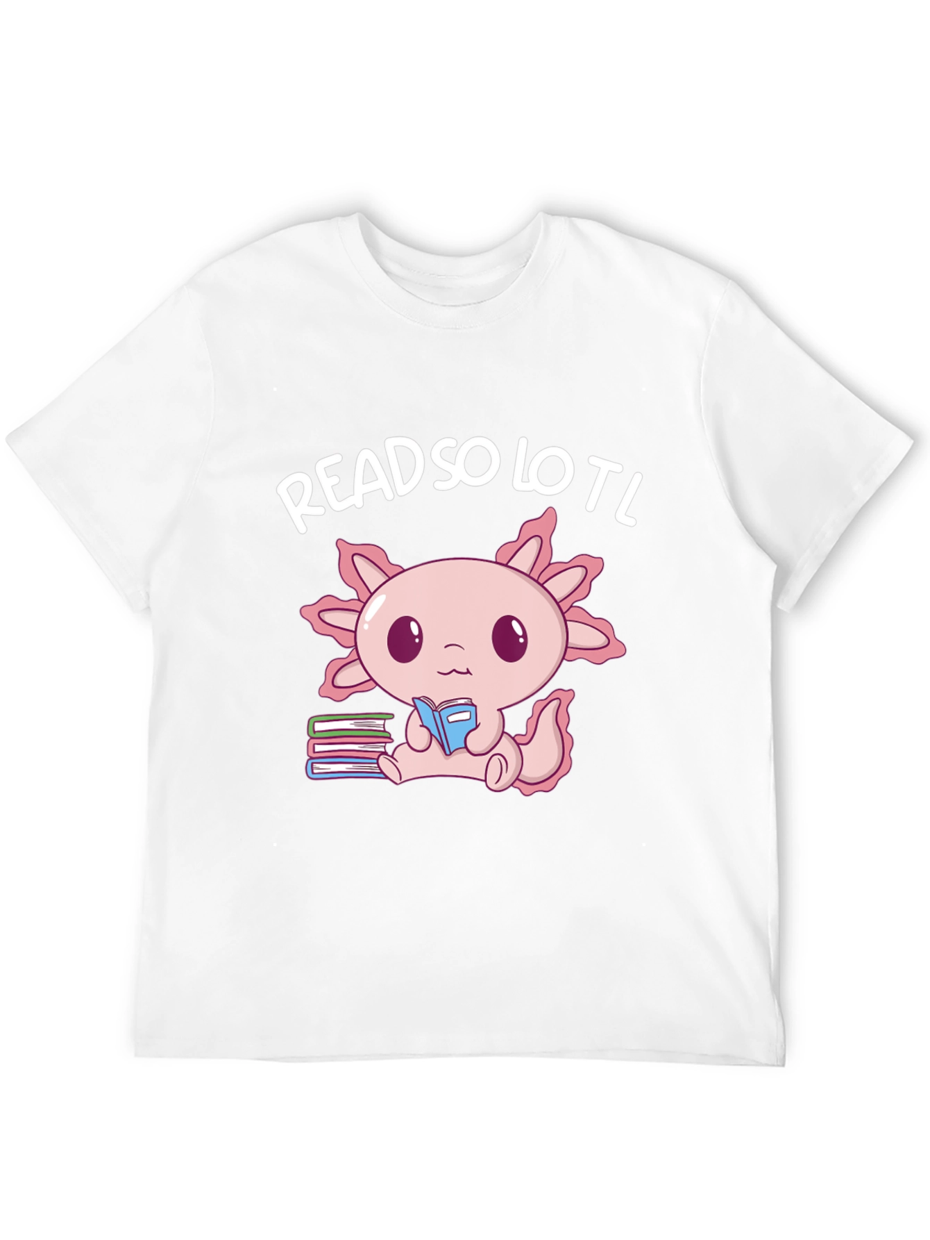 Readsolotl Axolotl Reading Book T-Shirt