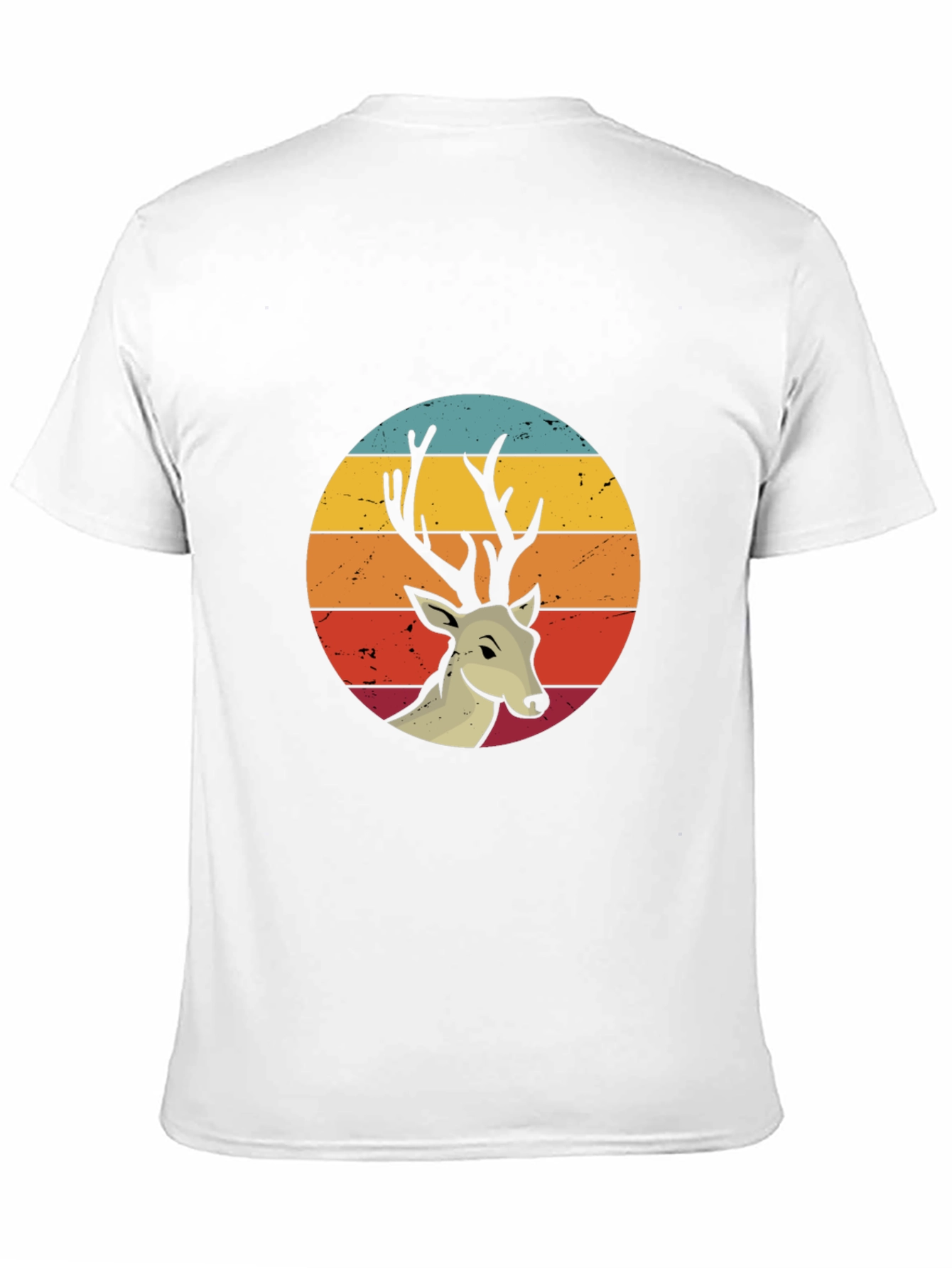 Retro Deer Graphic Tee - Nature Lovers Shirt