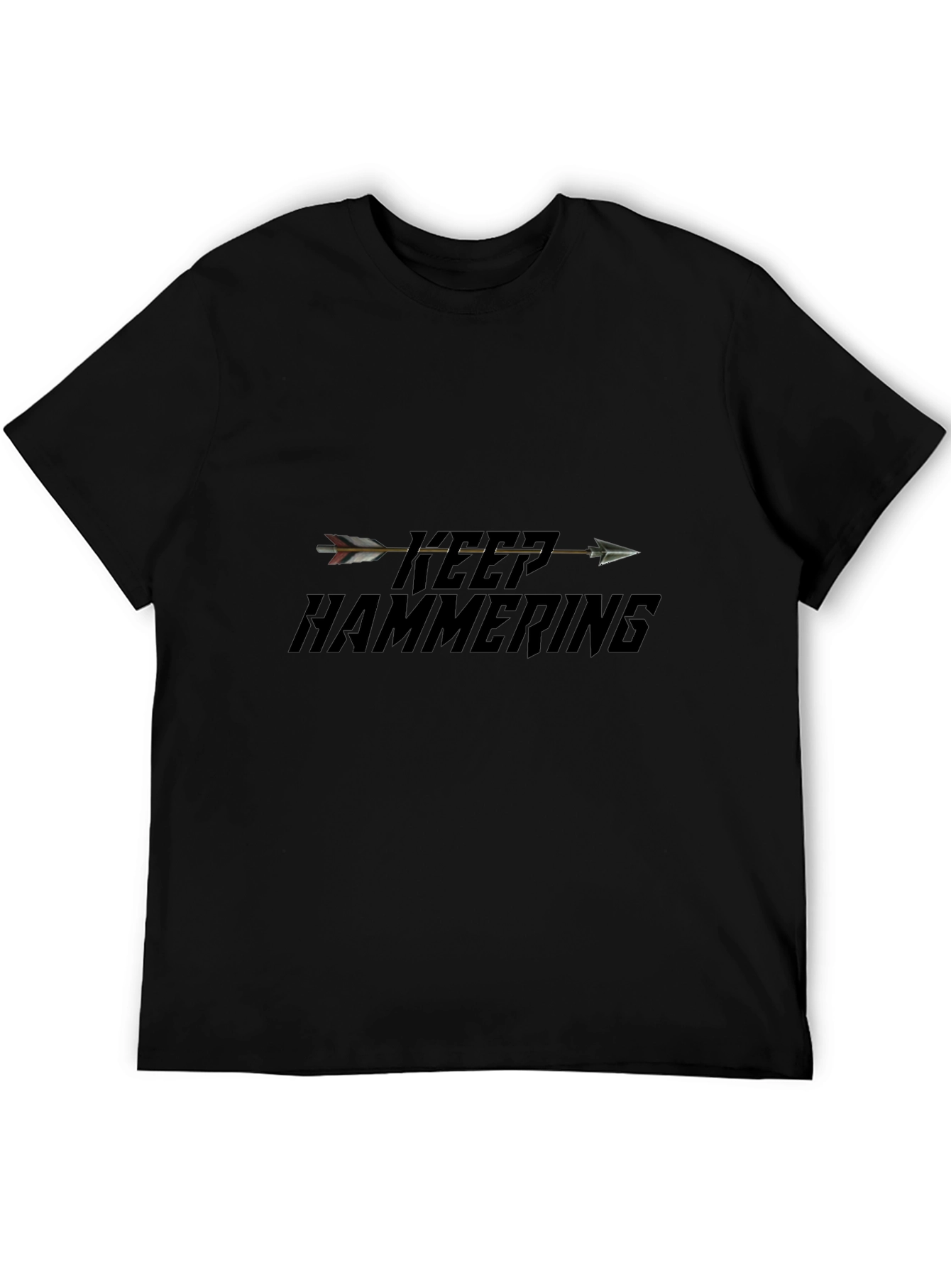 Keep Hammering Arrow T-Shirt - Black