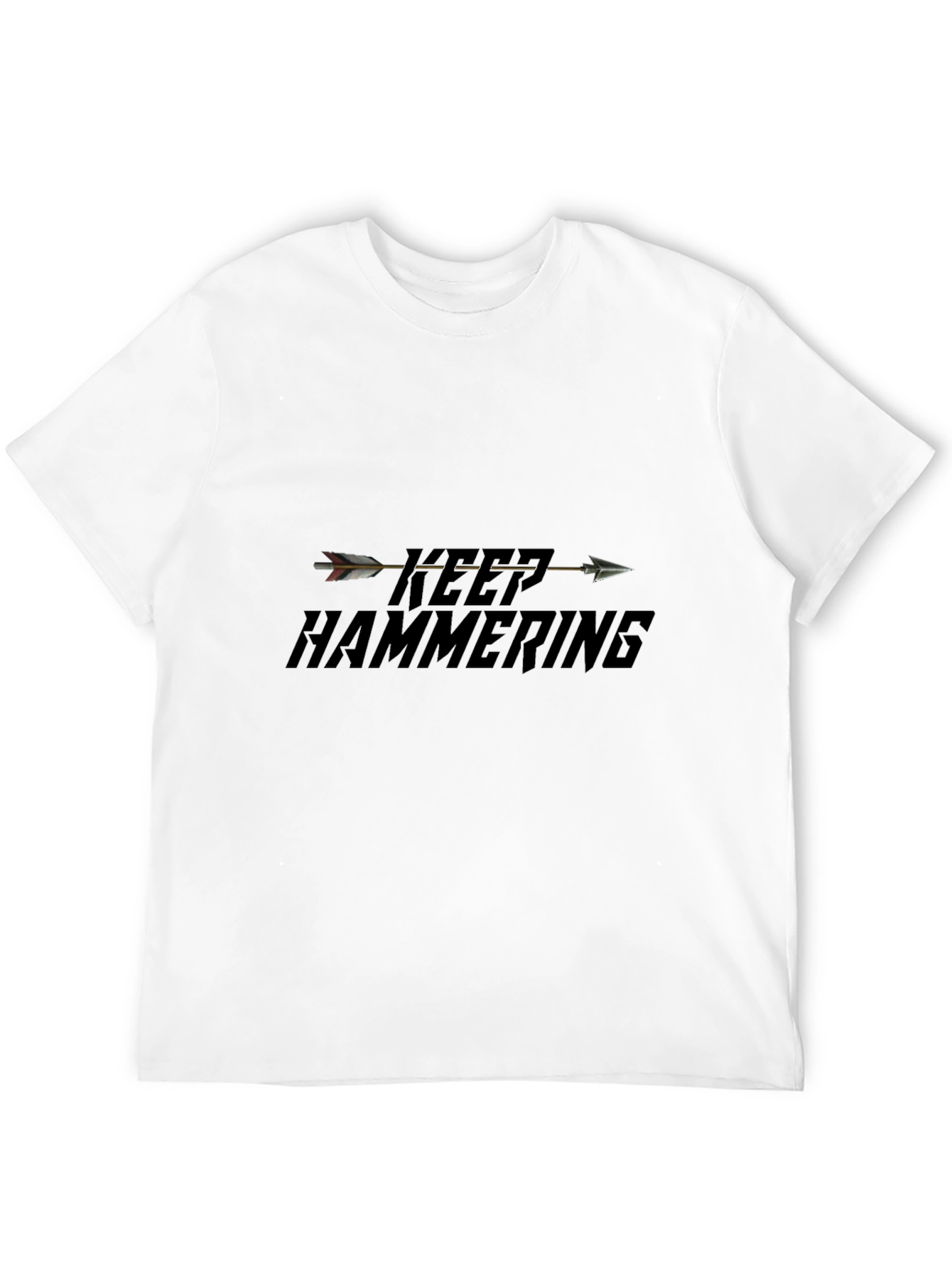 Keep Hammering Arrow T-Shirt - Black