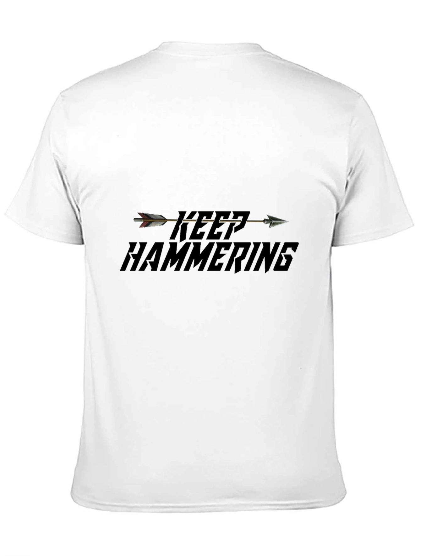 Keep Hammering Arrow T-Shirt - Black