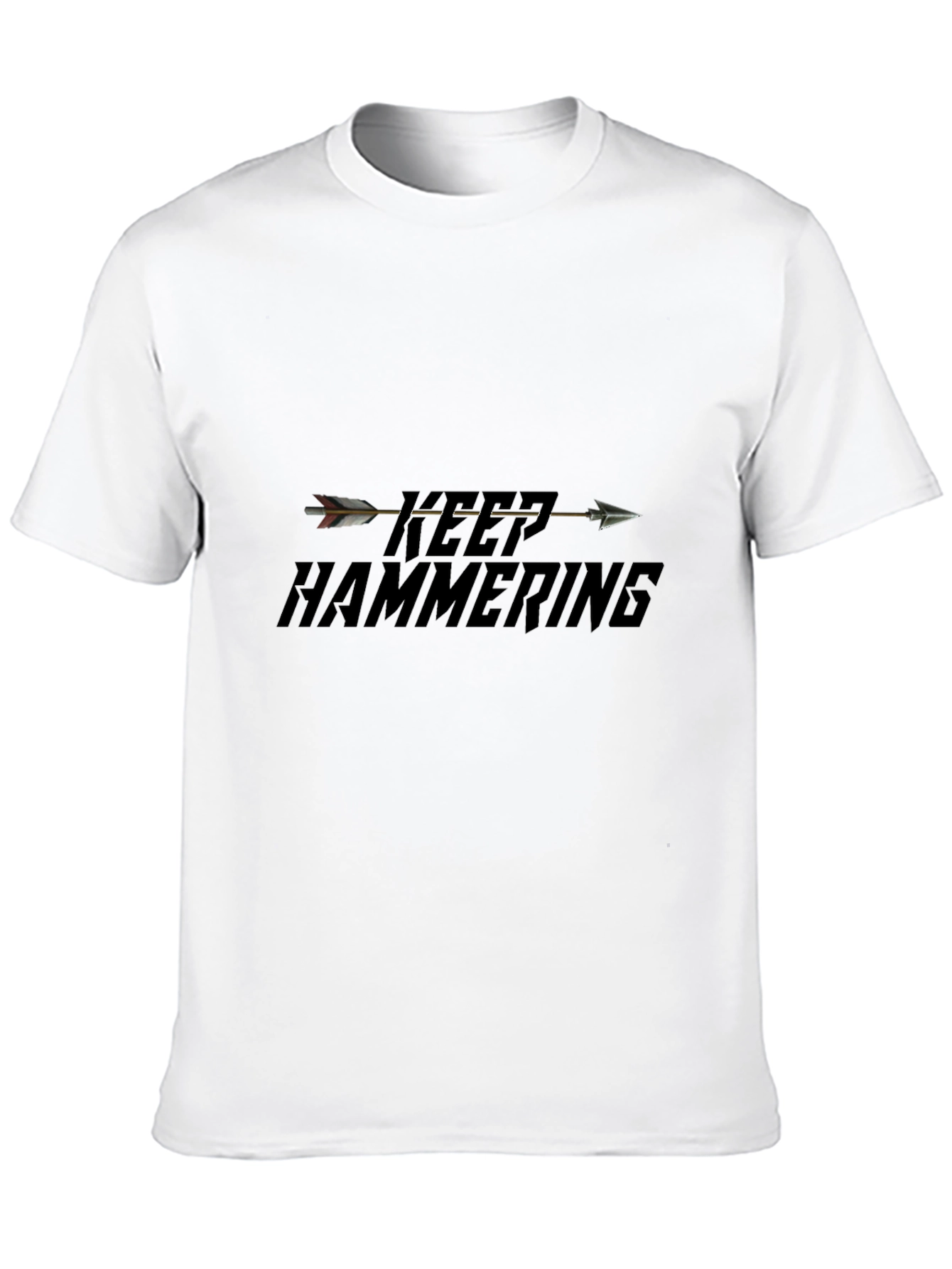 Keep Hammering Arrow T-Shirt - Black