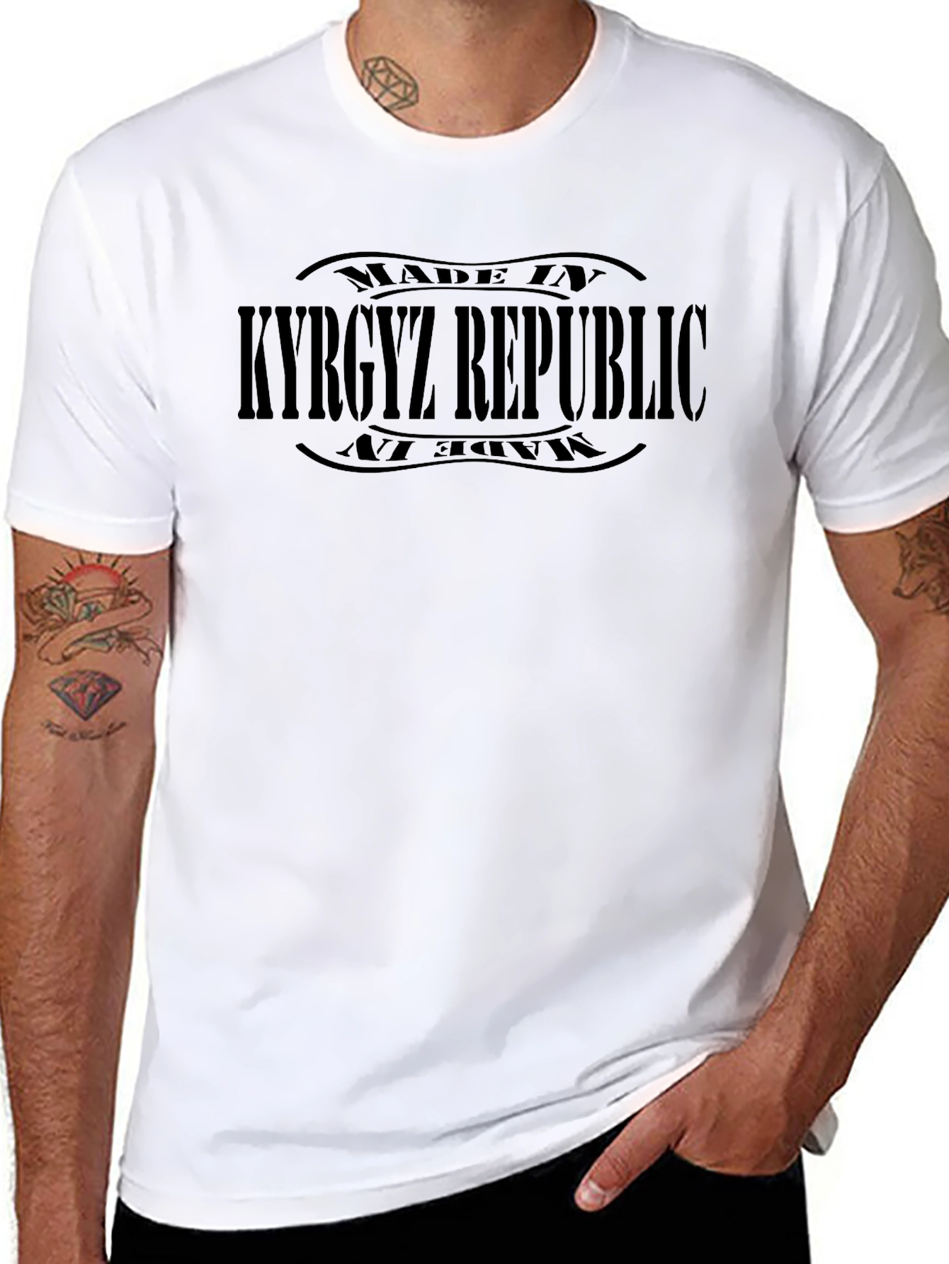 Kyrgyz Republic Black Graphic Tee