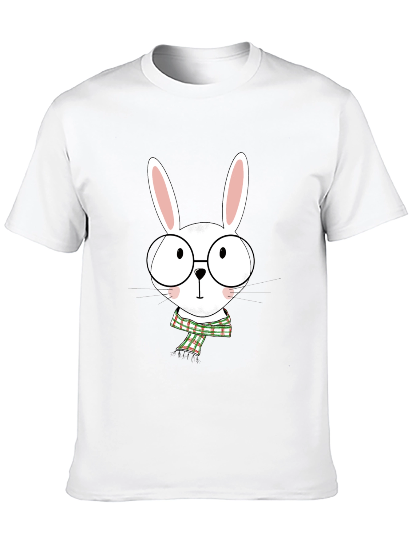 Cute Bunny with Glasses Graphic T-Shirt