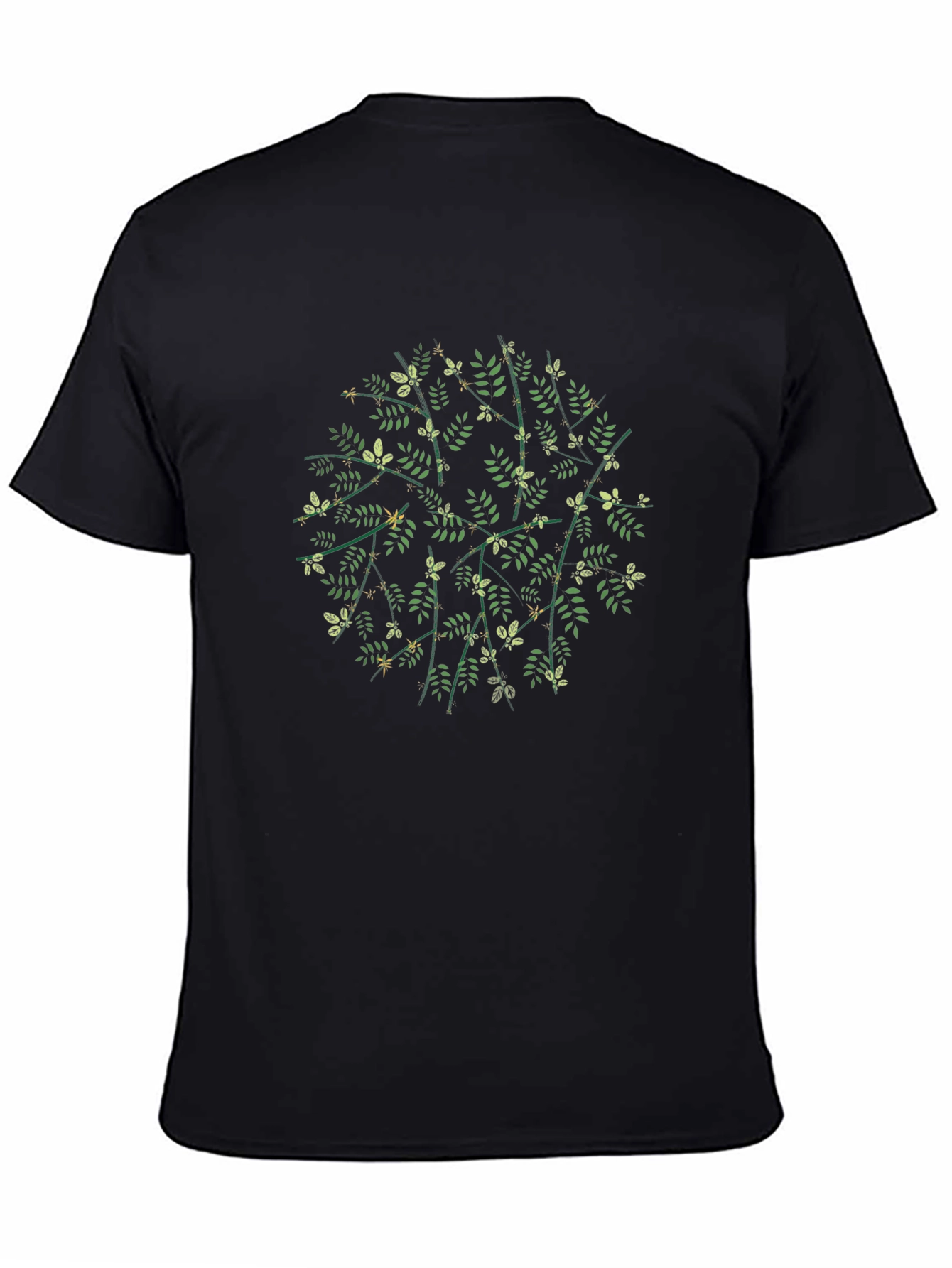 Nature Mandala Black T-Shirt