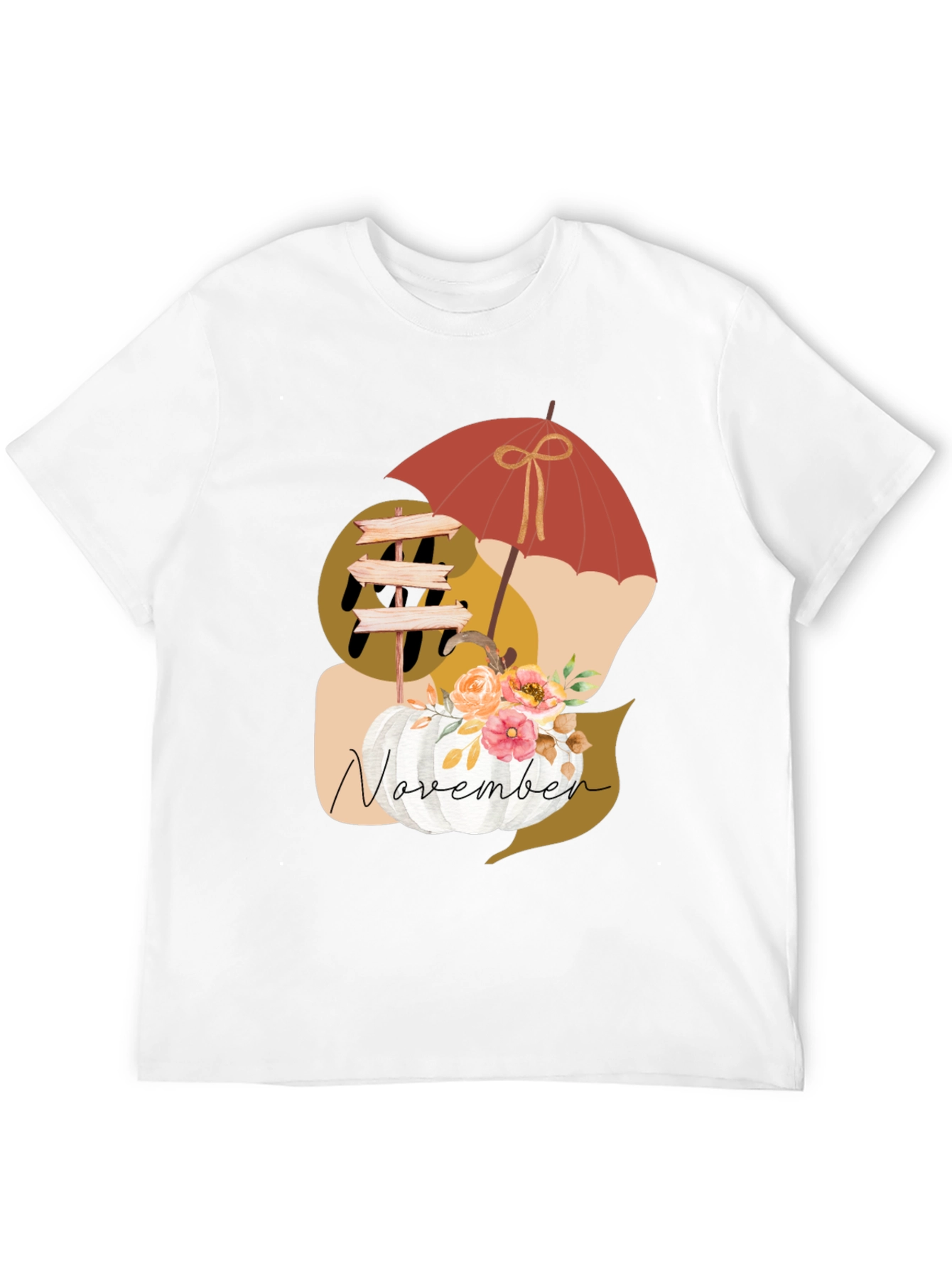 November Pumpkin T-Shirt - Fall Apparel