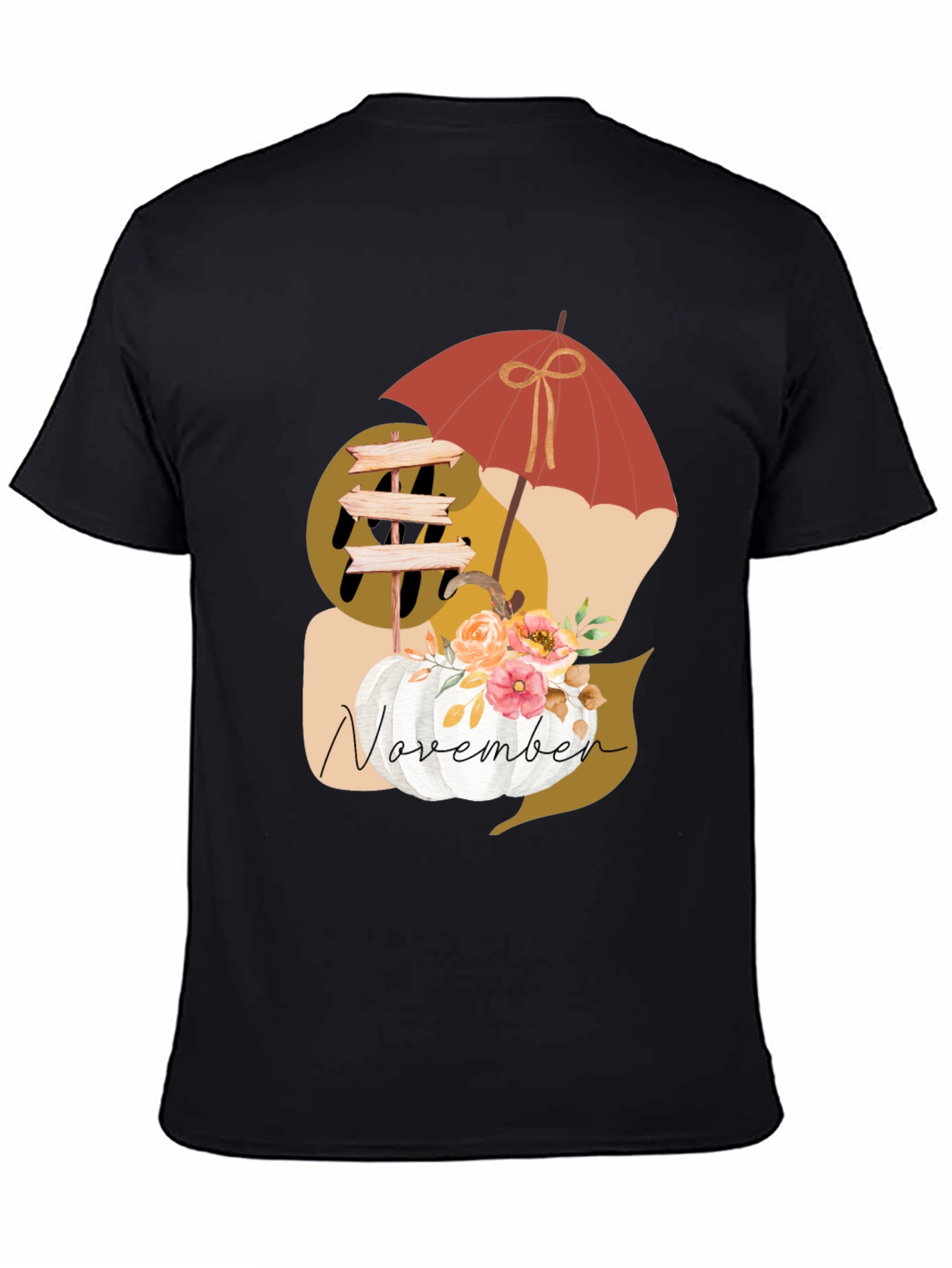 November Pumpkin T-Shirt - Fall Apparel
