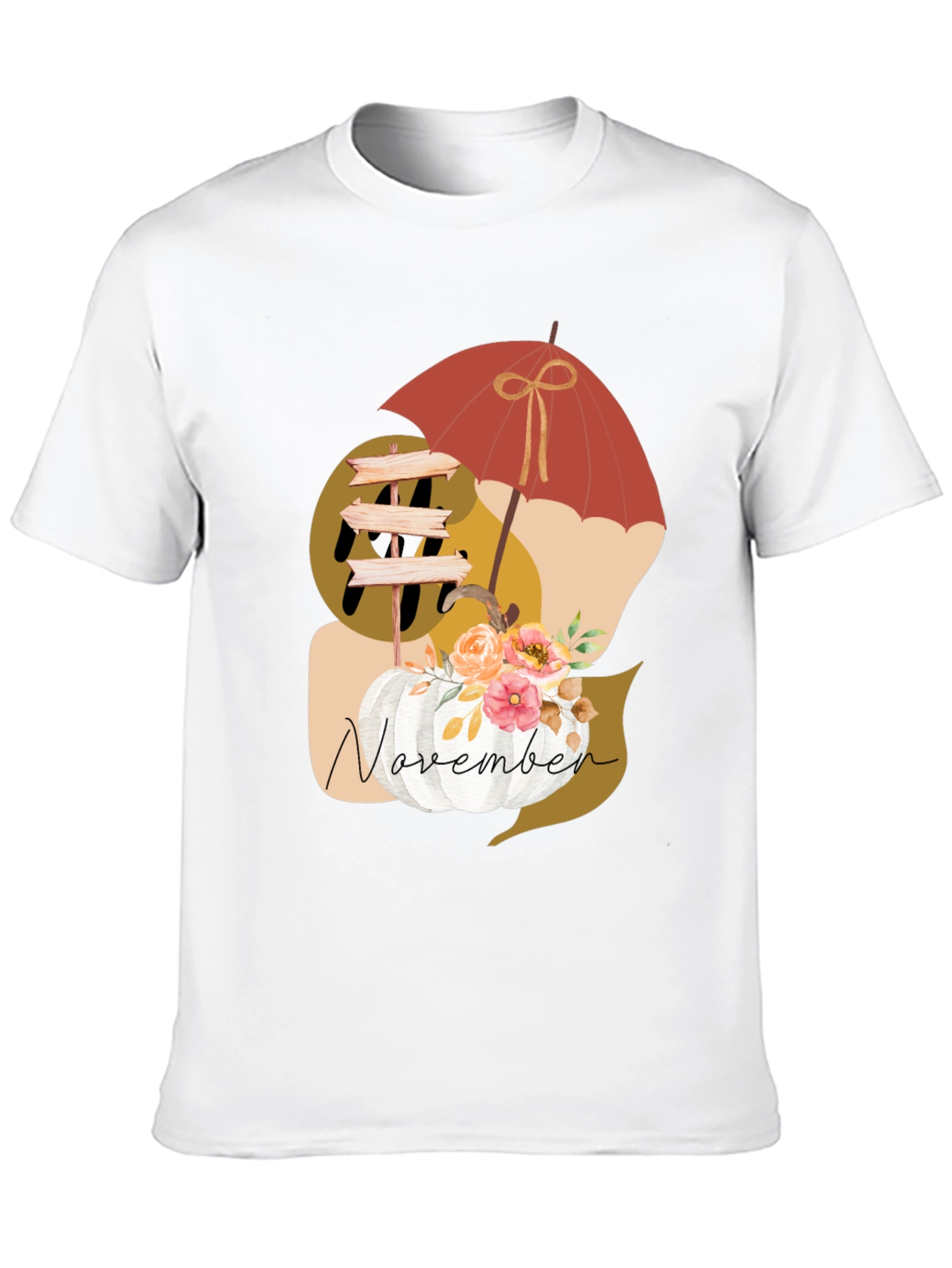 November Pumpkin T-Shirt - Fall Apparel
