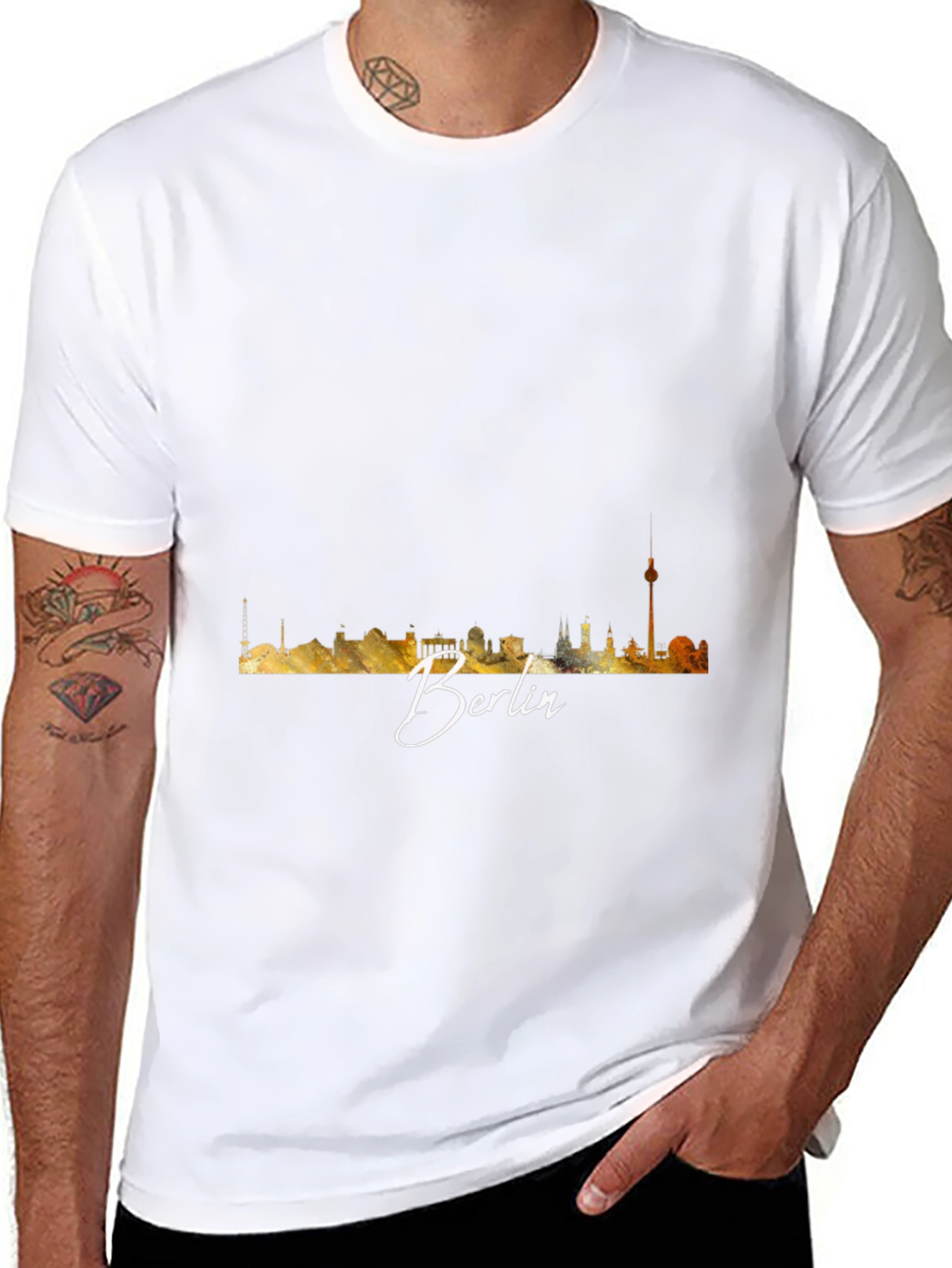 Berlin Skyline Graphic Tee - Cityscape T-Shirt