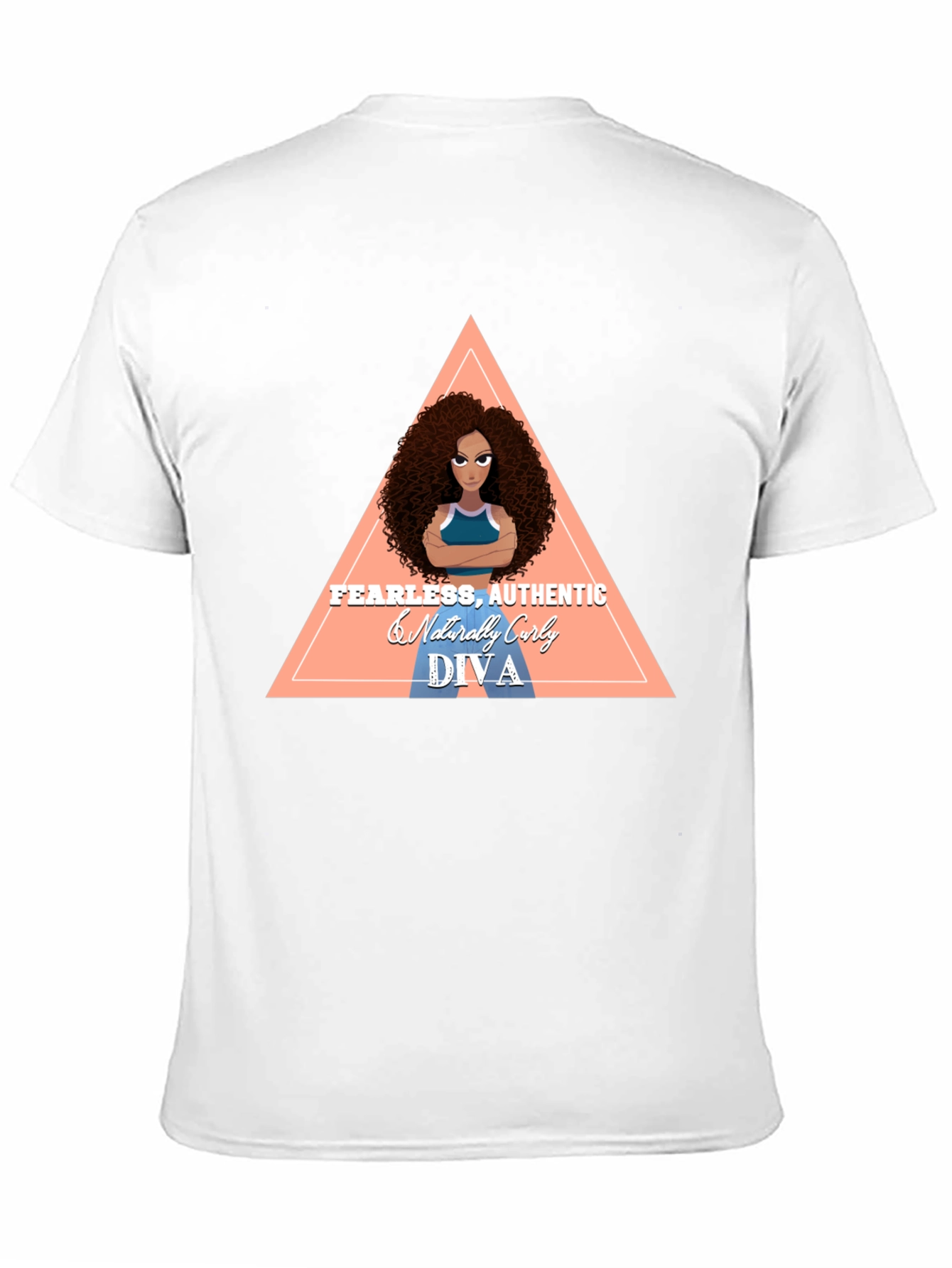 Fearless Authentic Curly Diva Graphic T-Shirt