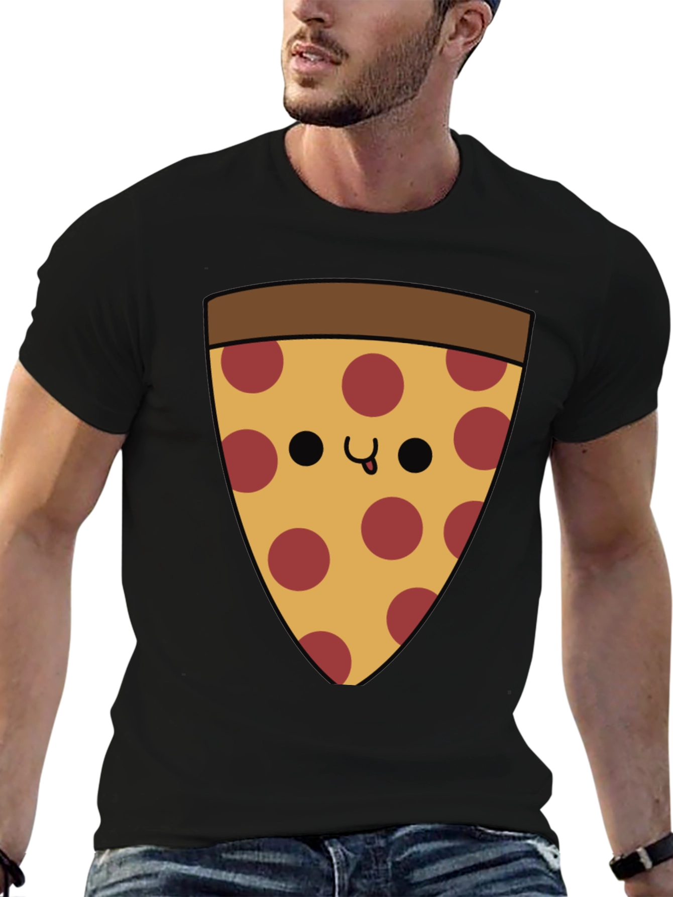 Pizza Slice Graphic T-Shirt - Casual Comfort