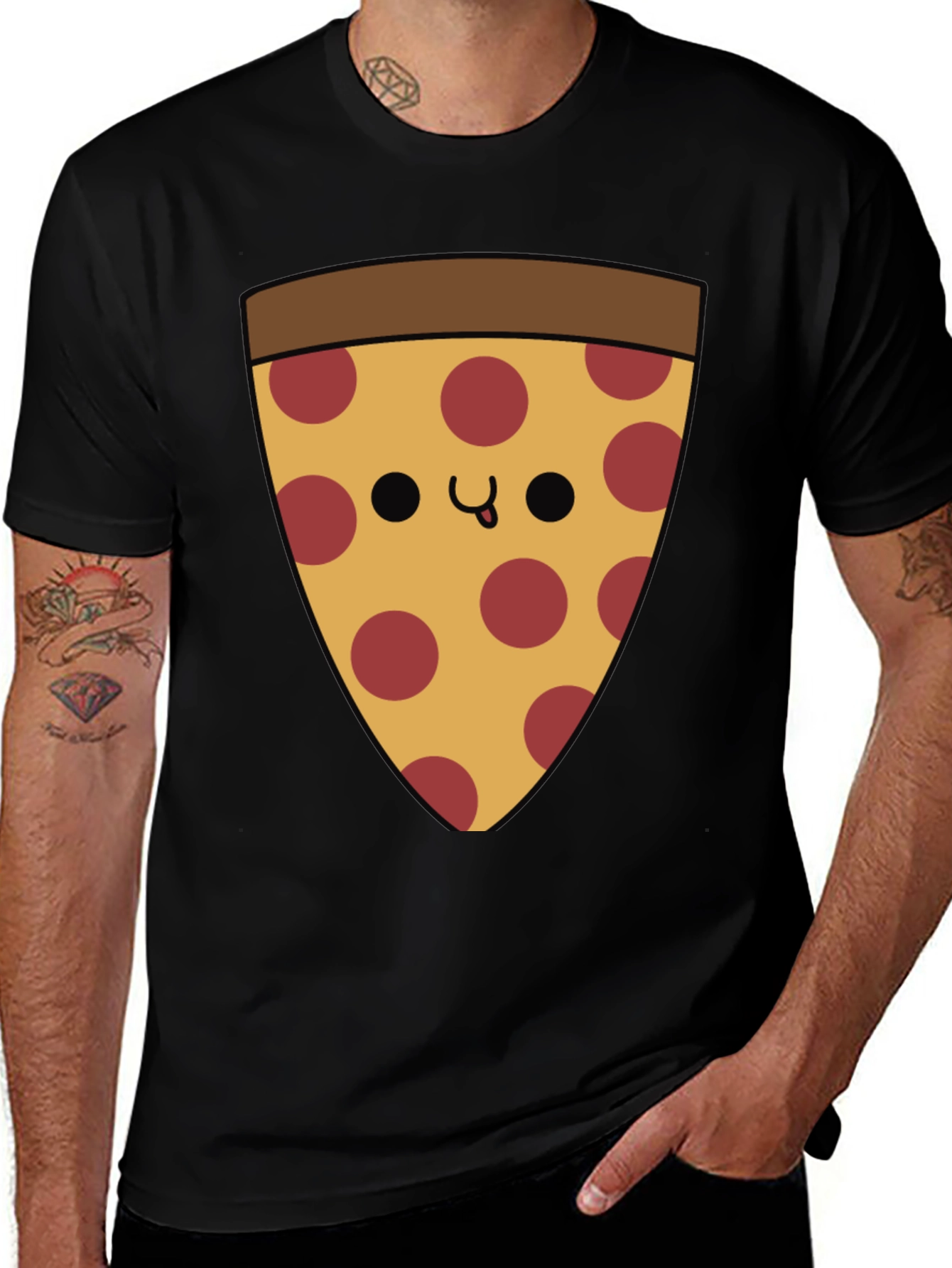 Pizza Slice Graphic T-Shirt - Casual Comfort