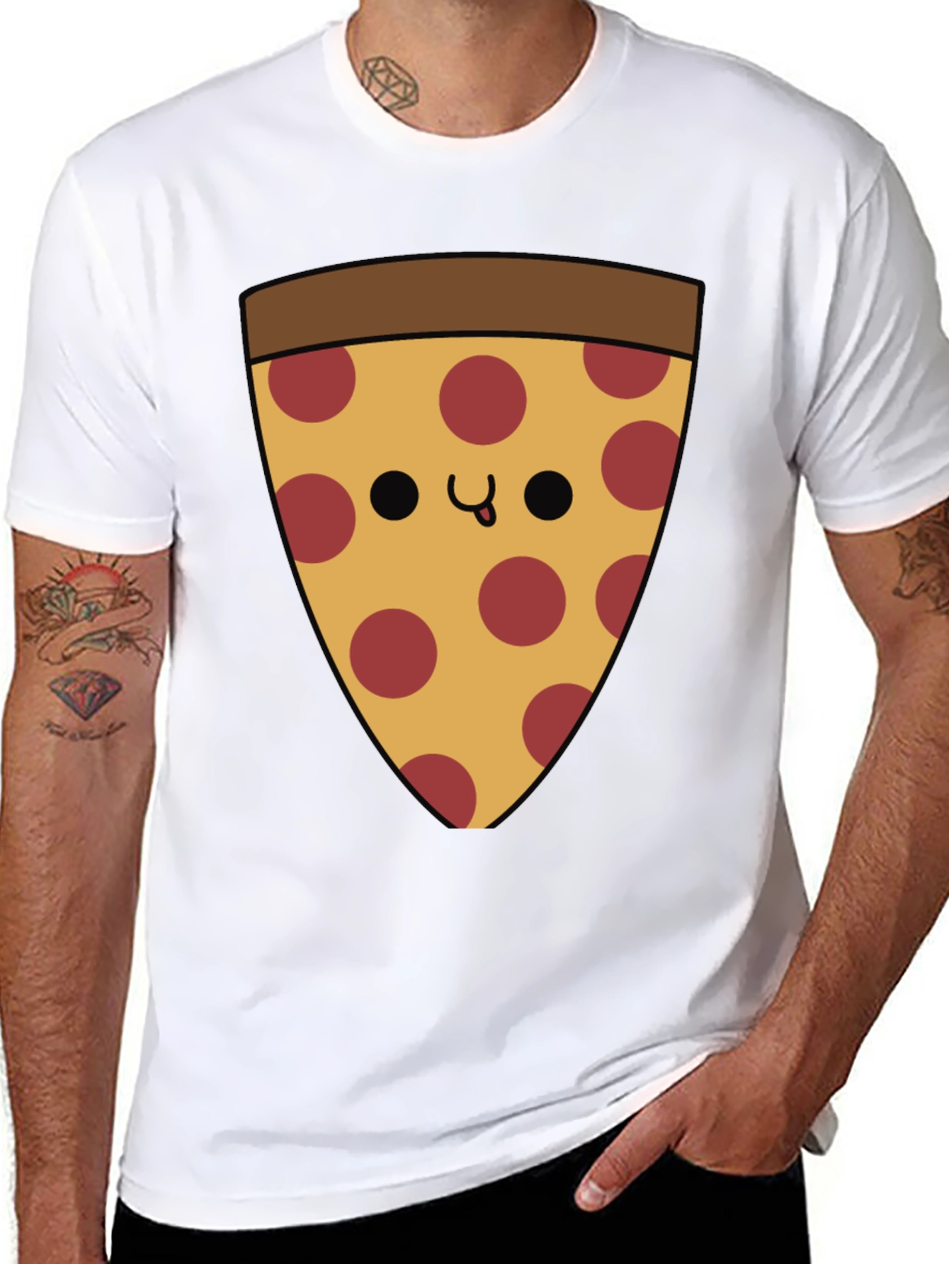 Pizza Slice Graphic T-Shirt - Casual Comfort