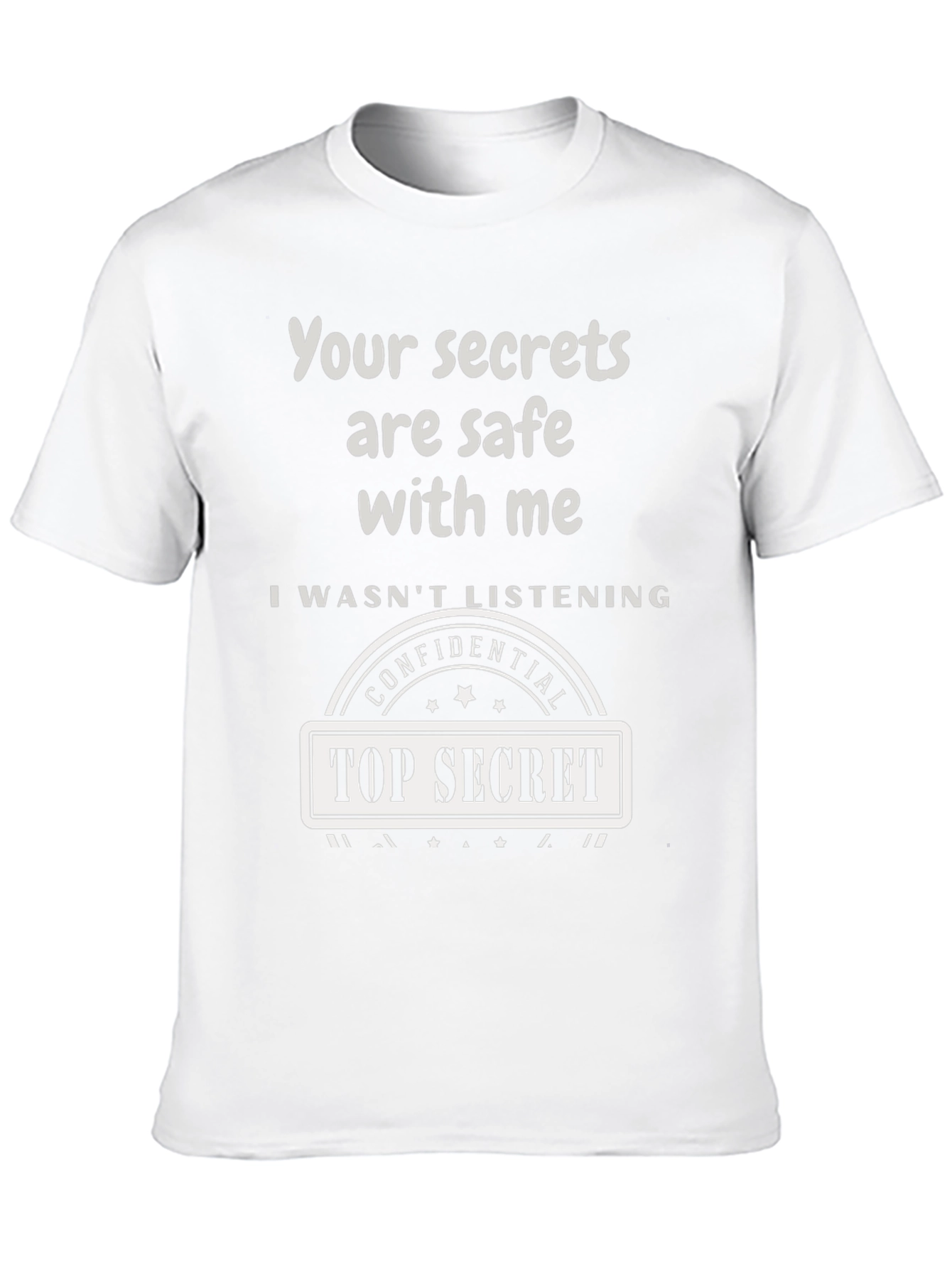 Top Secret Confidential Novelty Graphic Tee