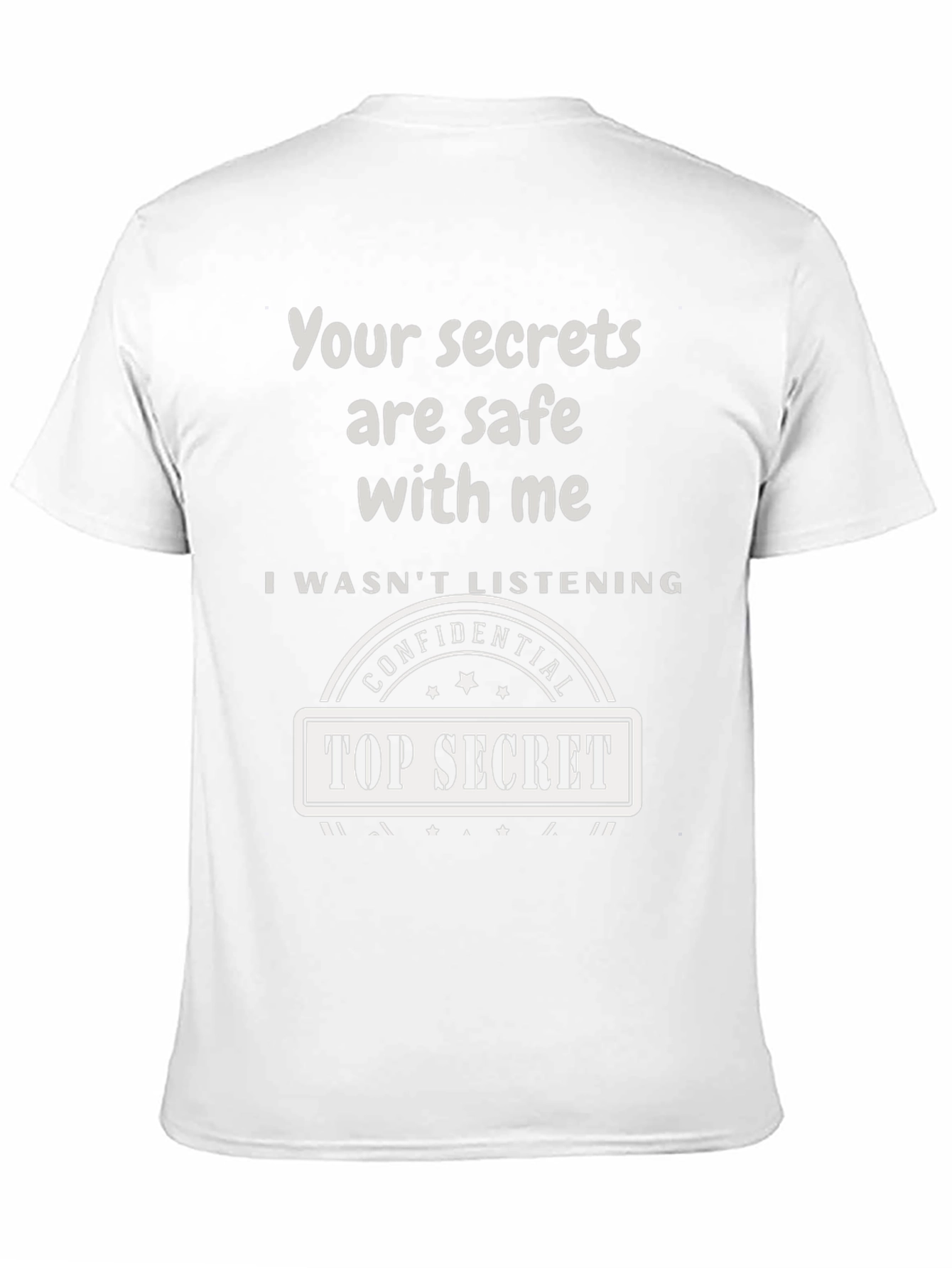 Top Secret Confidential Novelty Graphic Tee