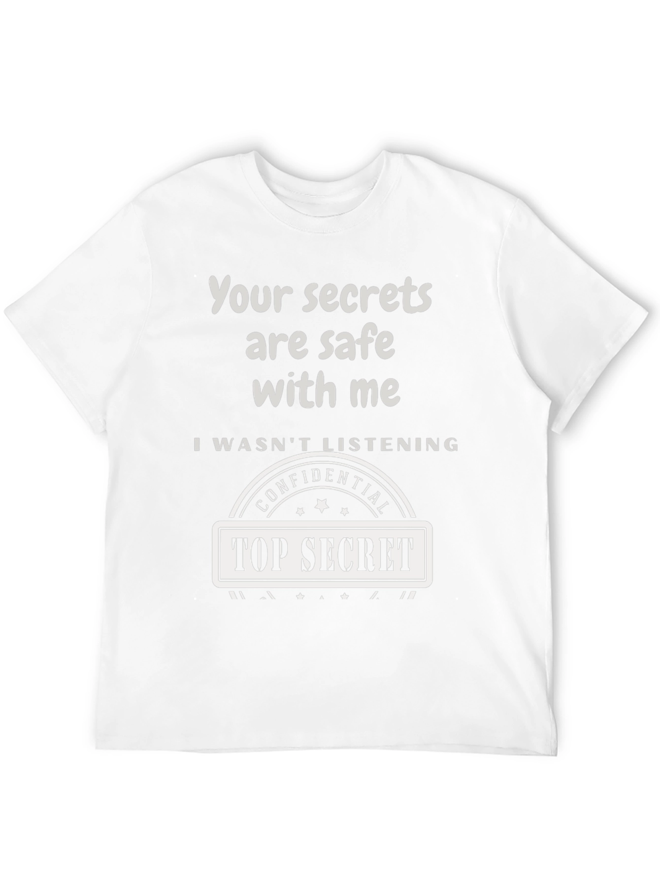 Top Secret Confidential Novelty Graphic Tee