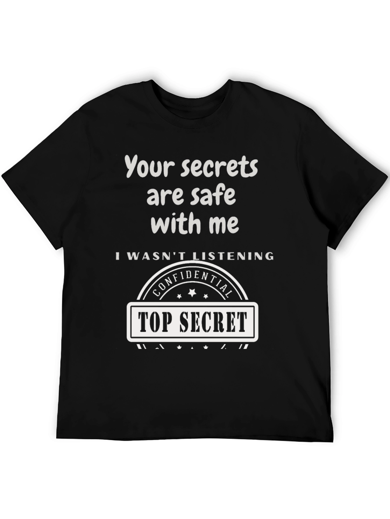 Top Secret Confidential Novelty Graphic Tee