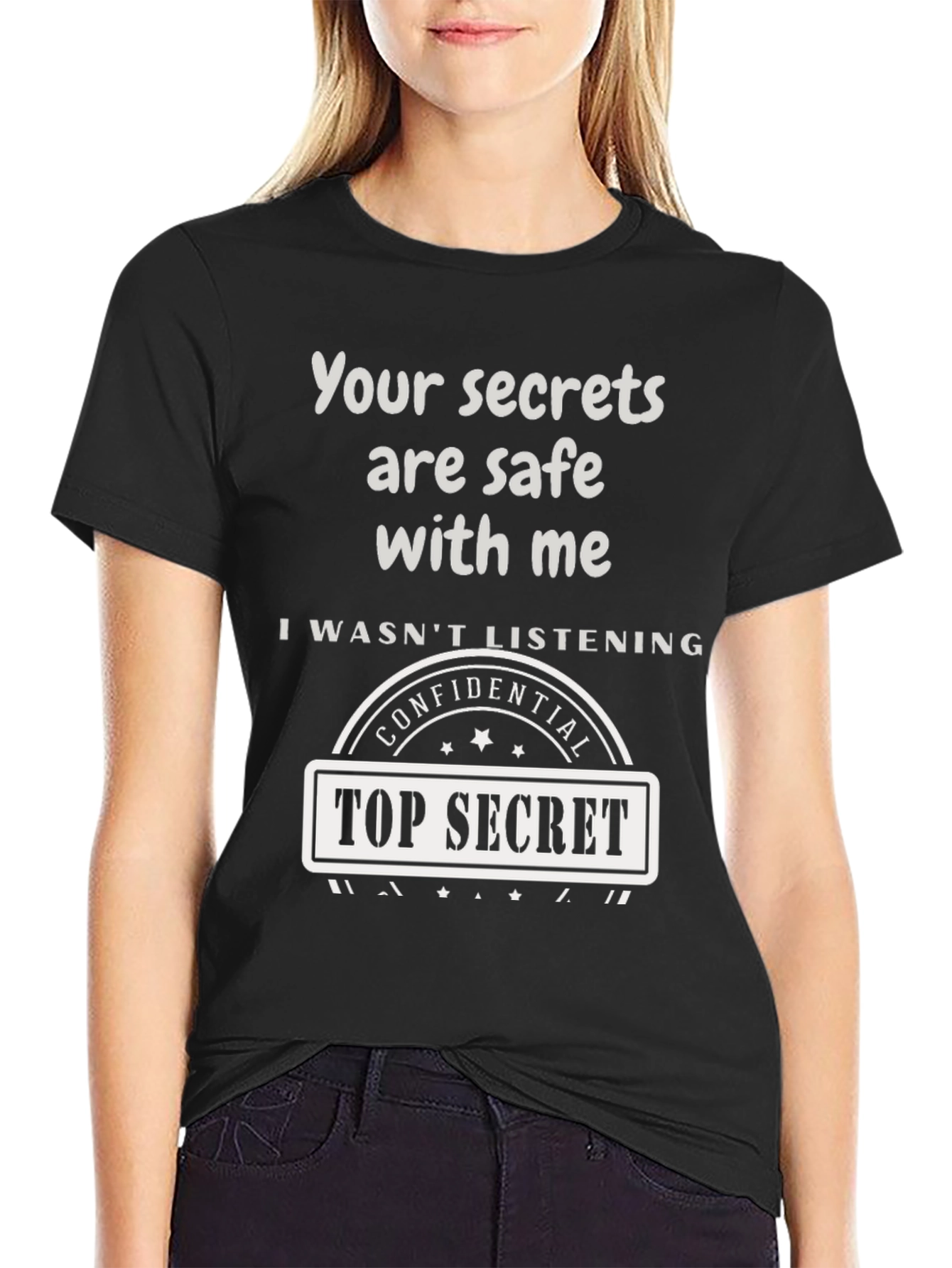 Top Secret Confidential Novelty Graphic Tee