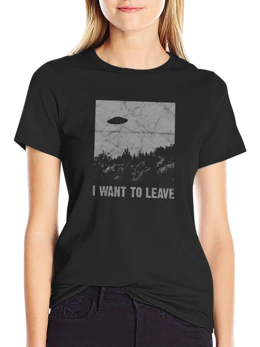 I Want To Leave UFO Graphic T-Shirt