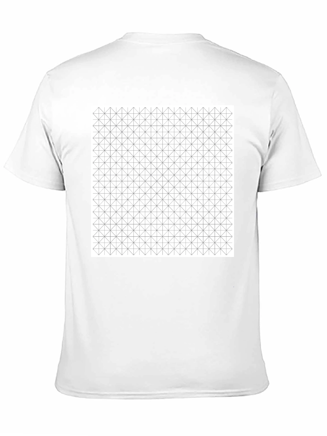 Geometric Pattern Black Tee