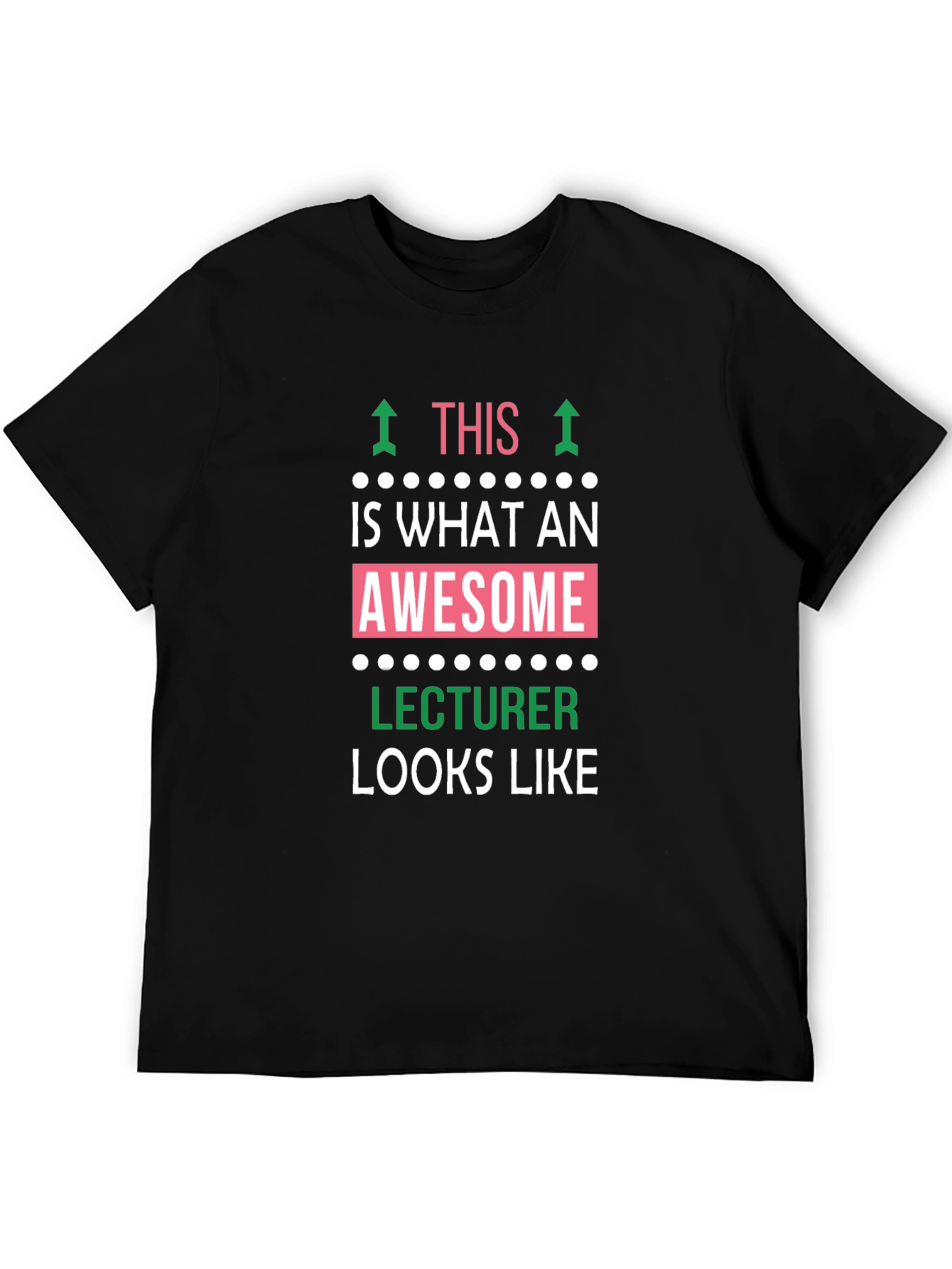 Awesome Lecturer Graphic Tee - Black Casual Shirt