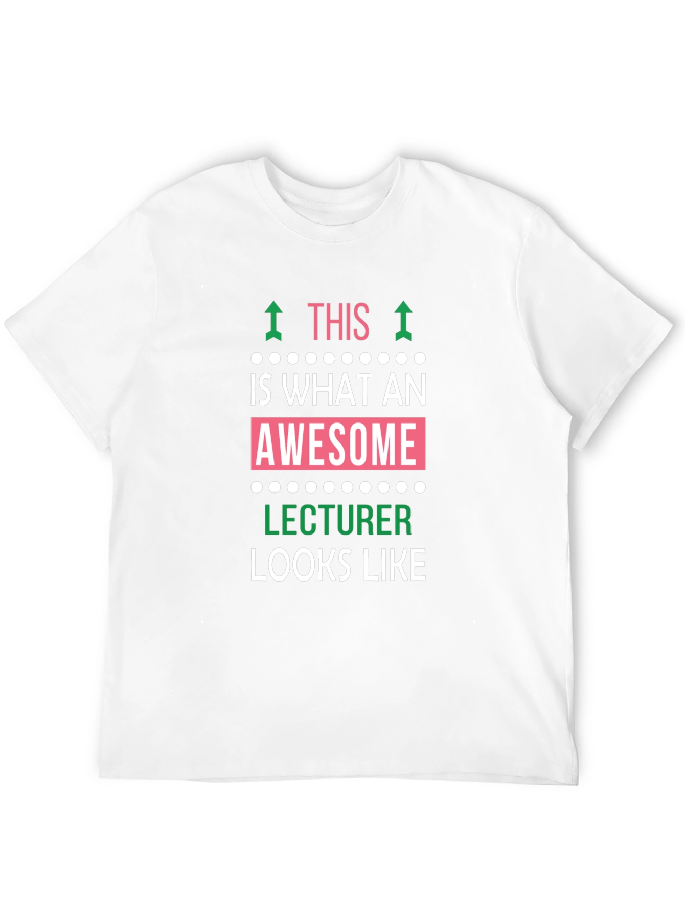Awesome Lecturer Graphic Tee - Black Casual Shirt