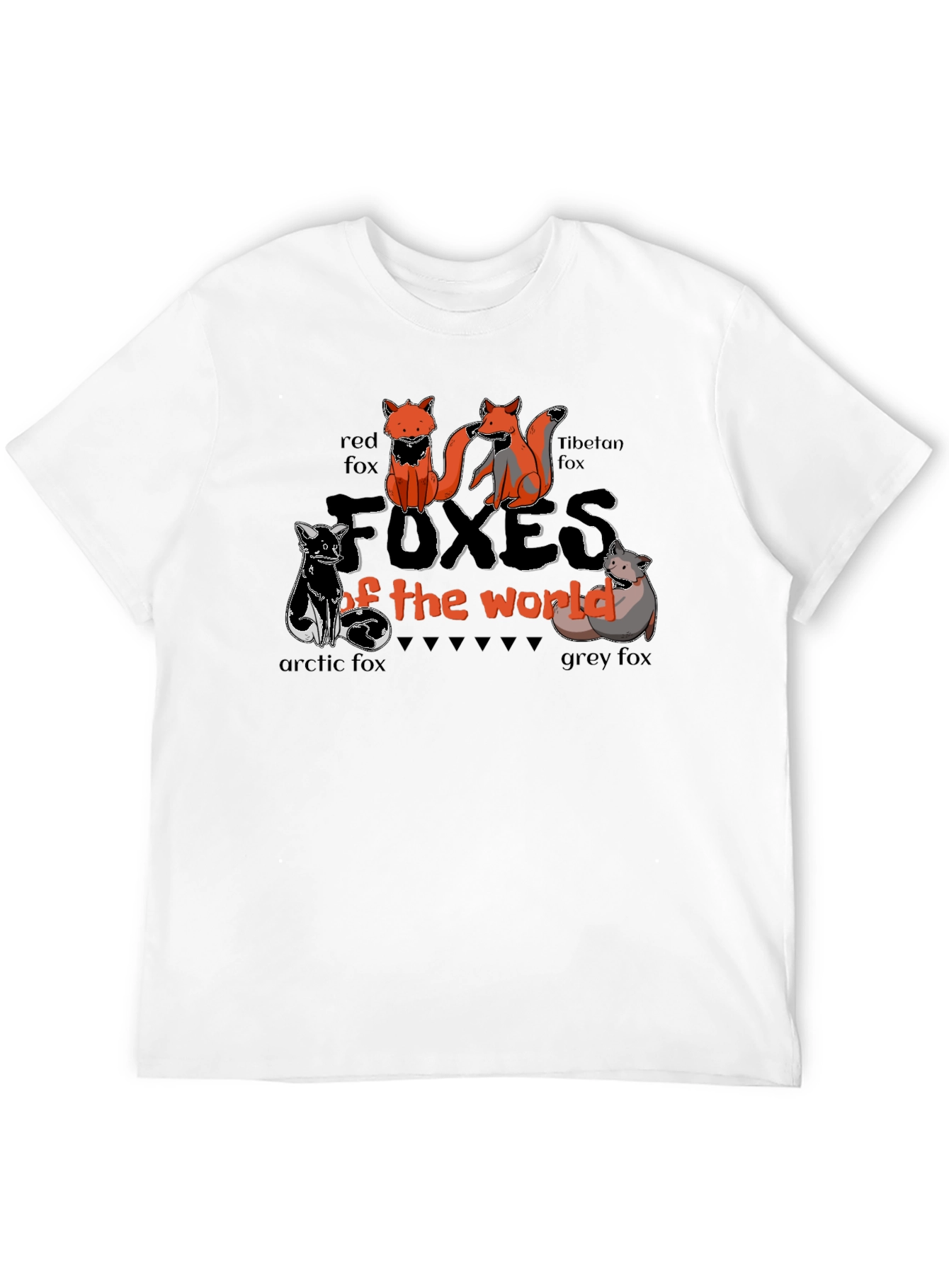 Foxes of the World Graphic T-Shirt