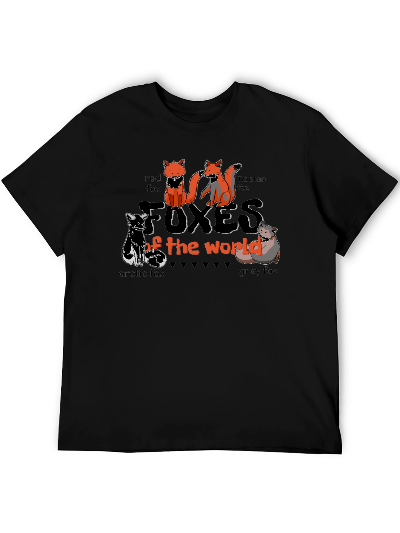 Foxes of the World Graphic T-Shirt