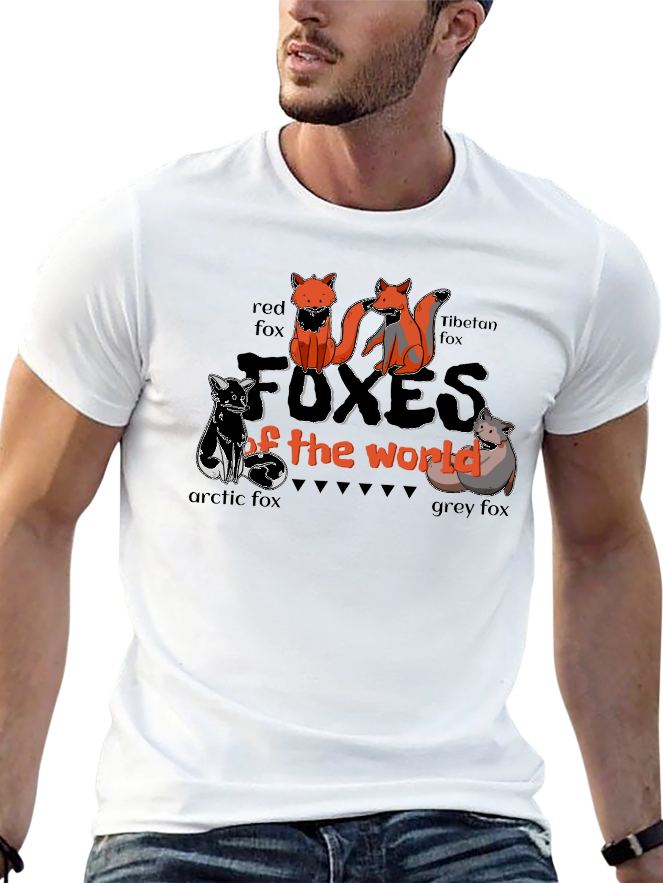 Foxes of the World Graphic T-Shirt