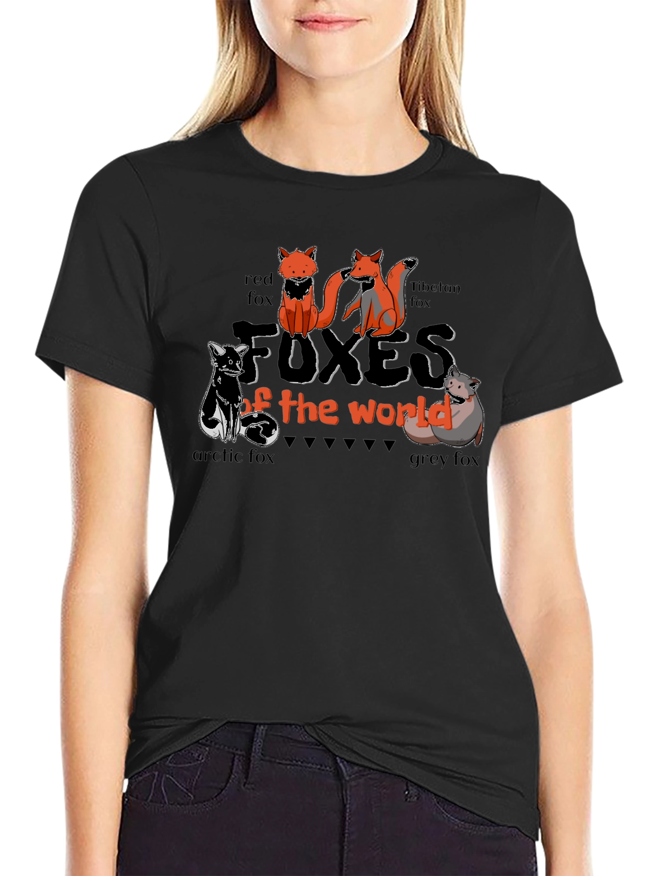 Foxes of the World Graphic T-Shirt