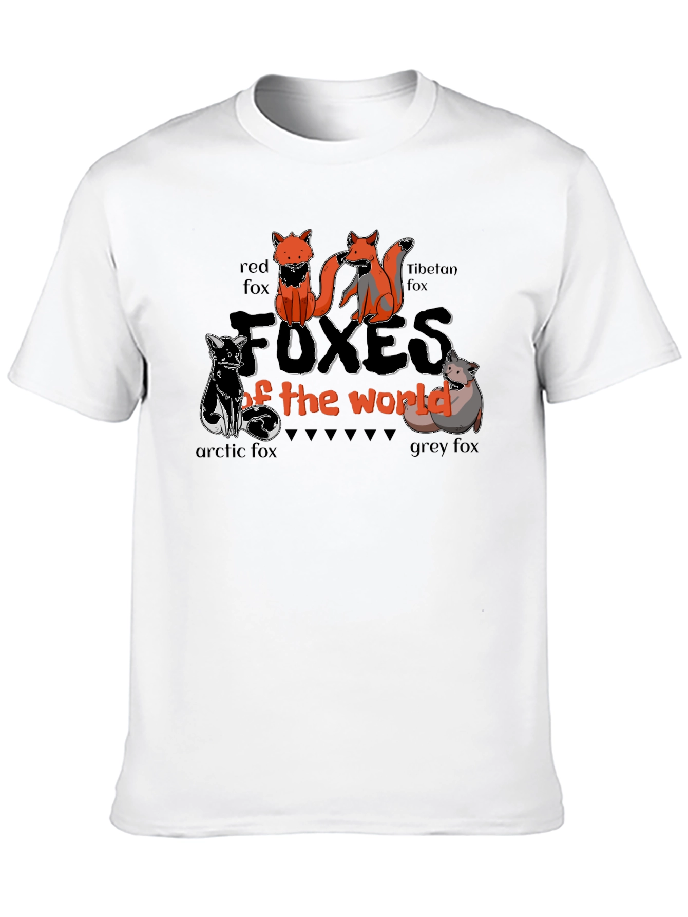 Foxes of the World Graphic T-Shirt