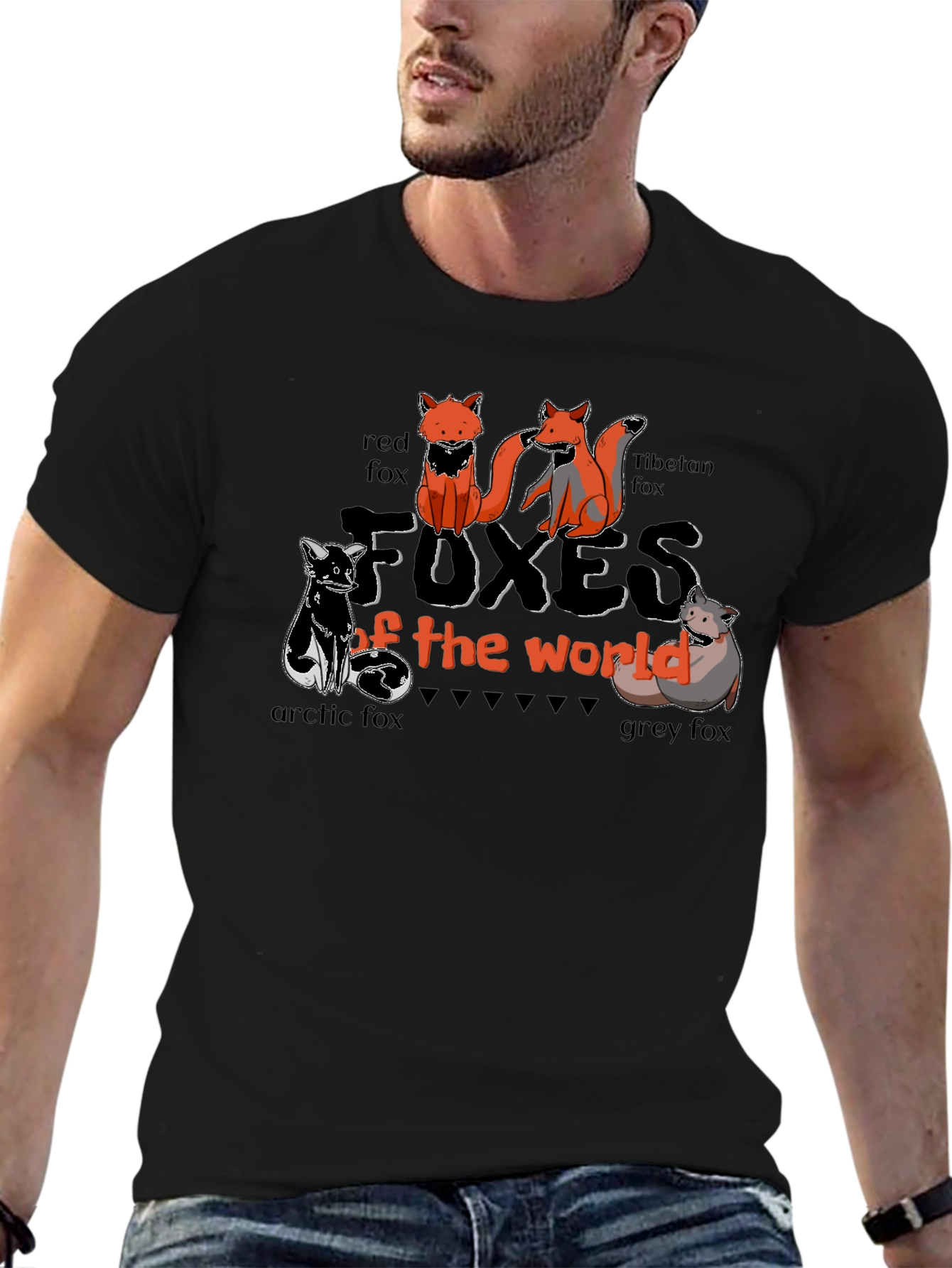 Foxes of the World Graphic T-Shirt