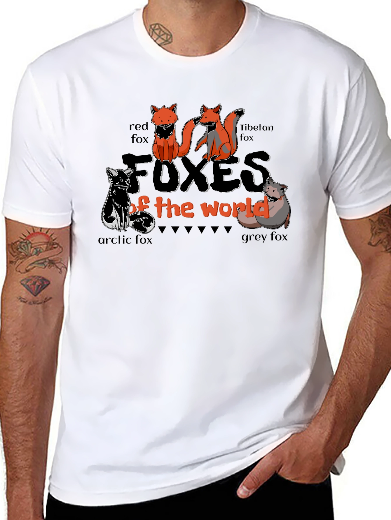 Foxes of the World Graphic T-Shirt