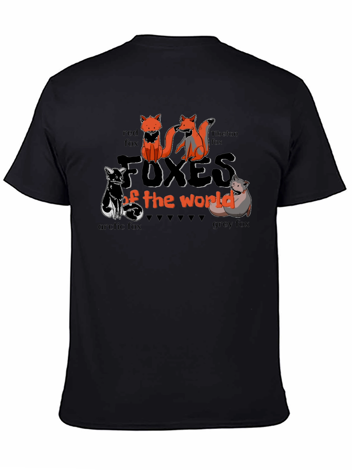 Foxes of the World Graphic T-Shirt