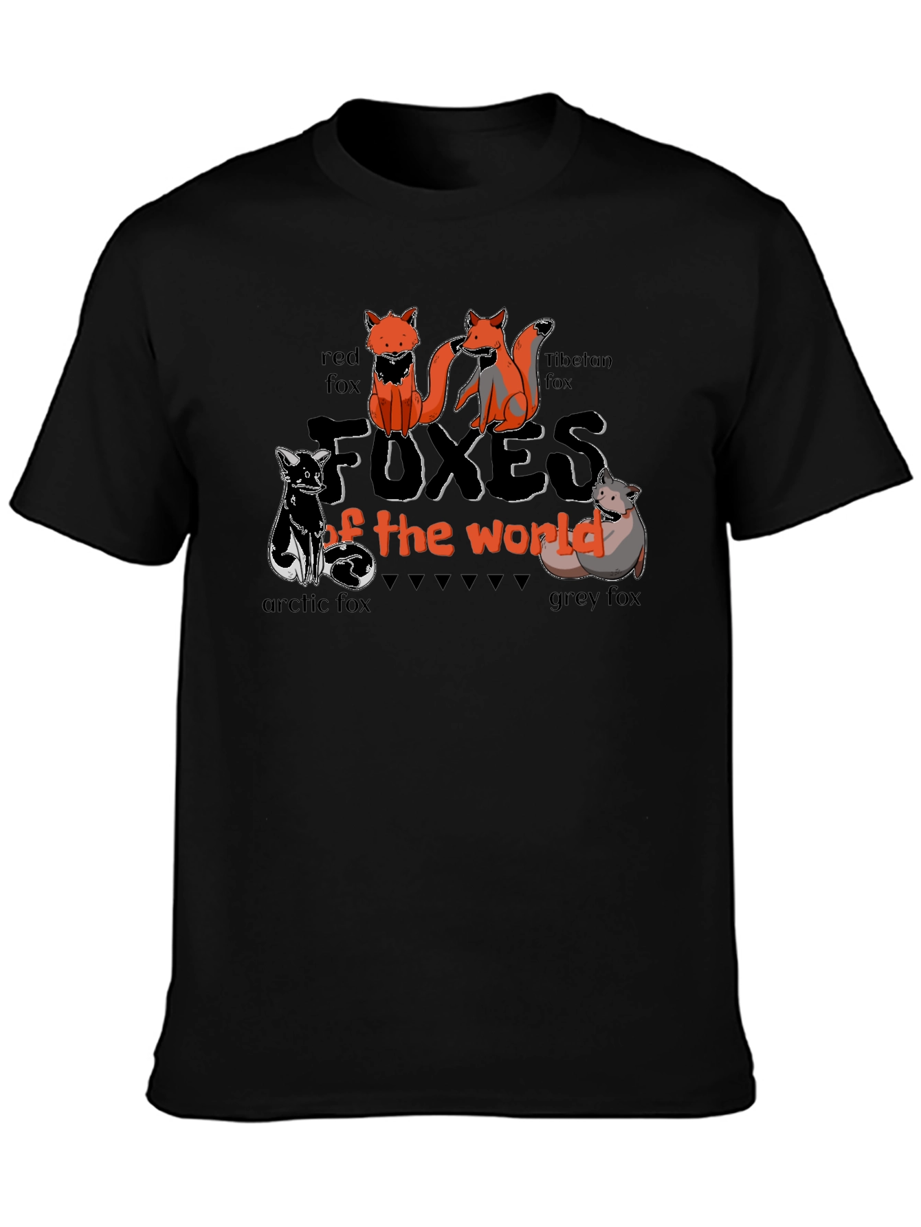 Foxes of the World Graphic T-Shirt