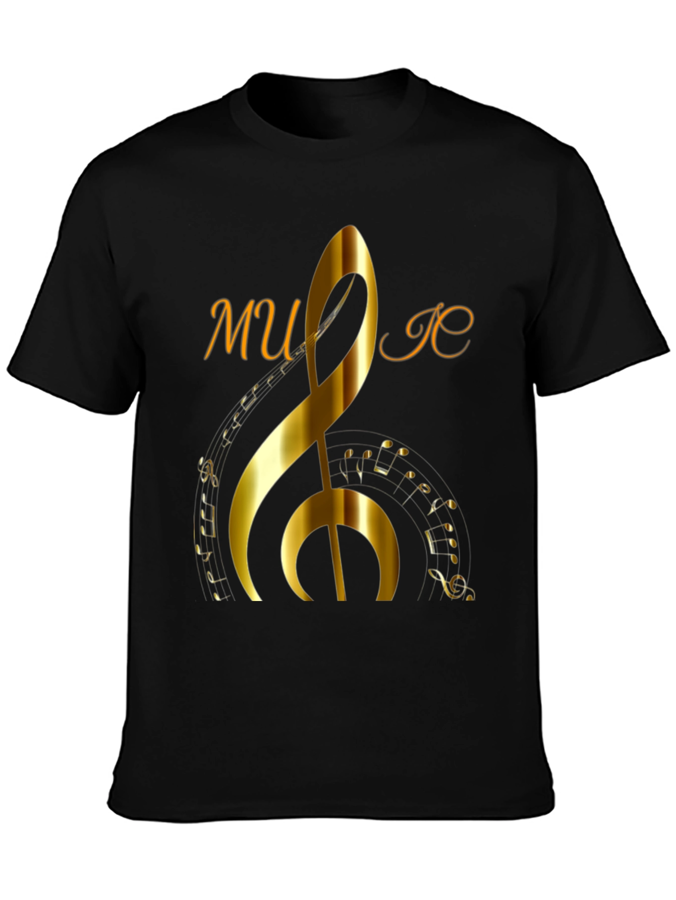 Music Note Graphic Print T-Shirt
