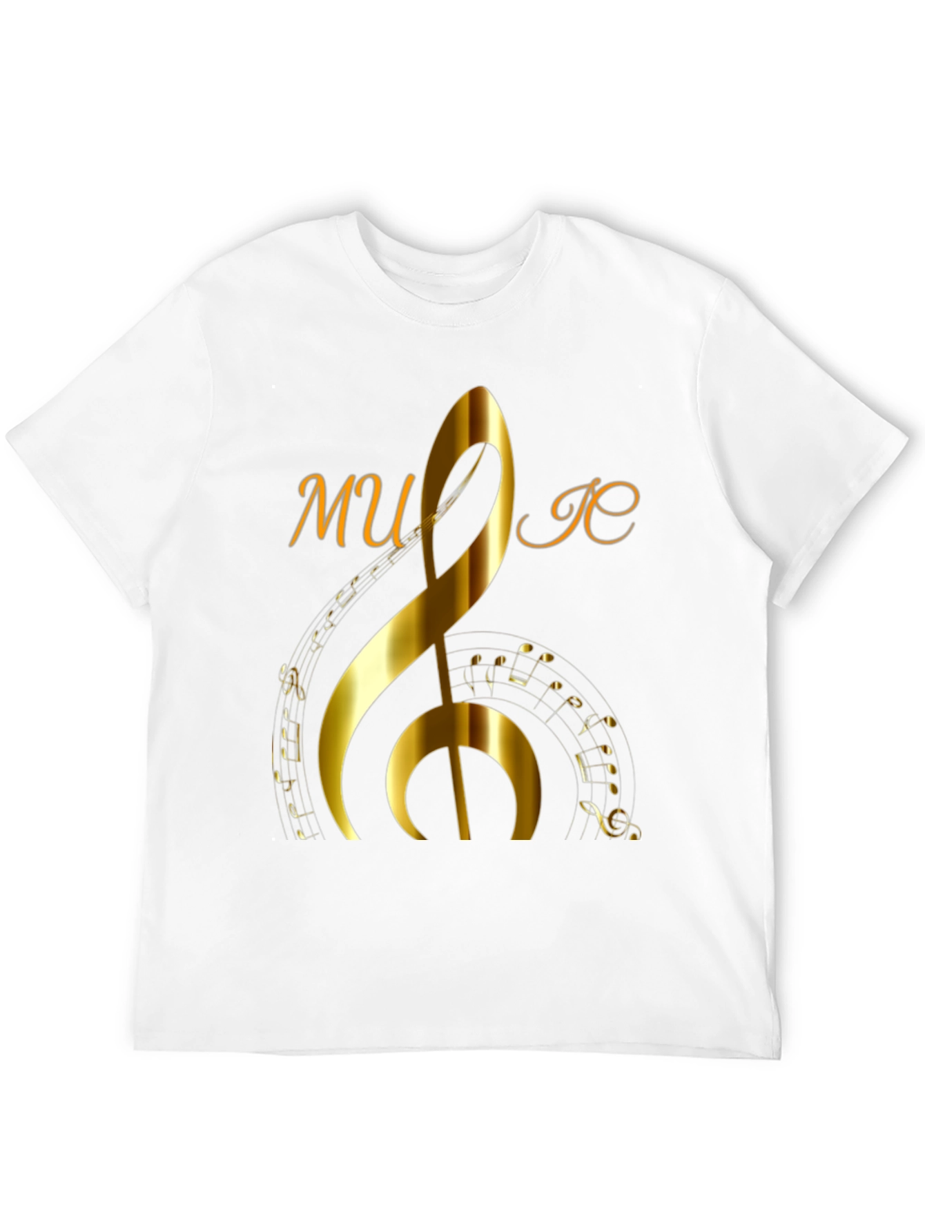 Music Note Graphic Print T-Shirt