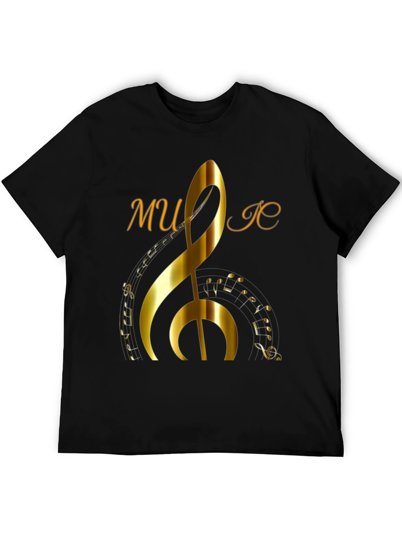 Music Note Graphic Print T-Shirt