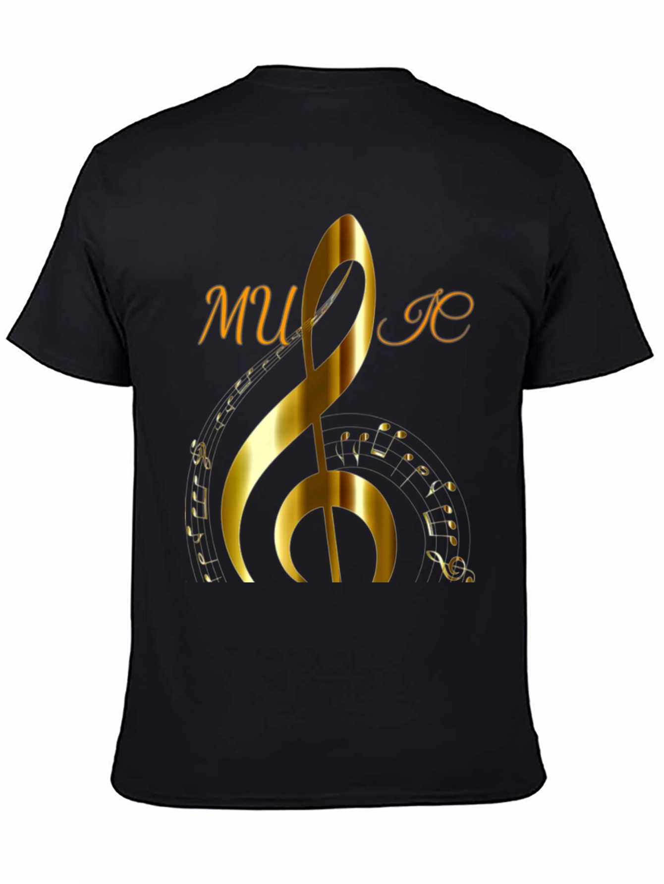 Music Note Graphic Print T-Shirt