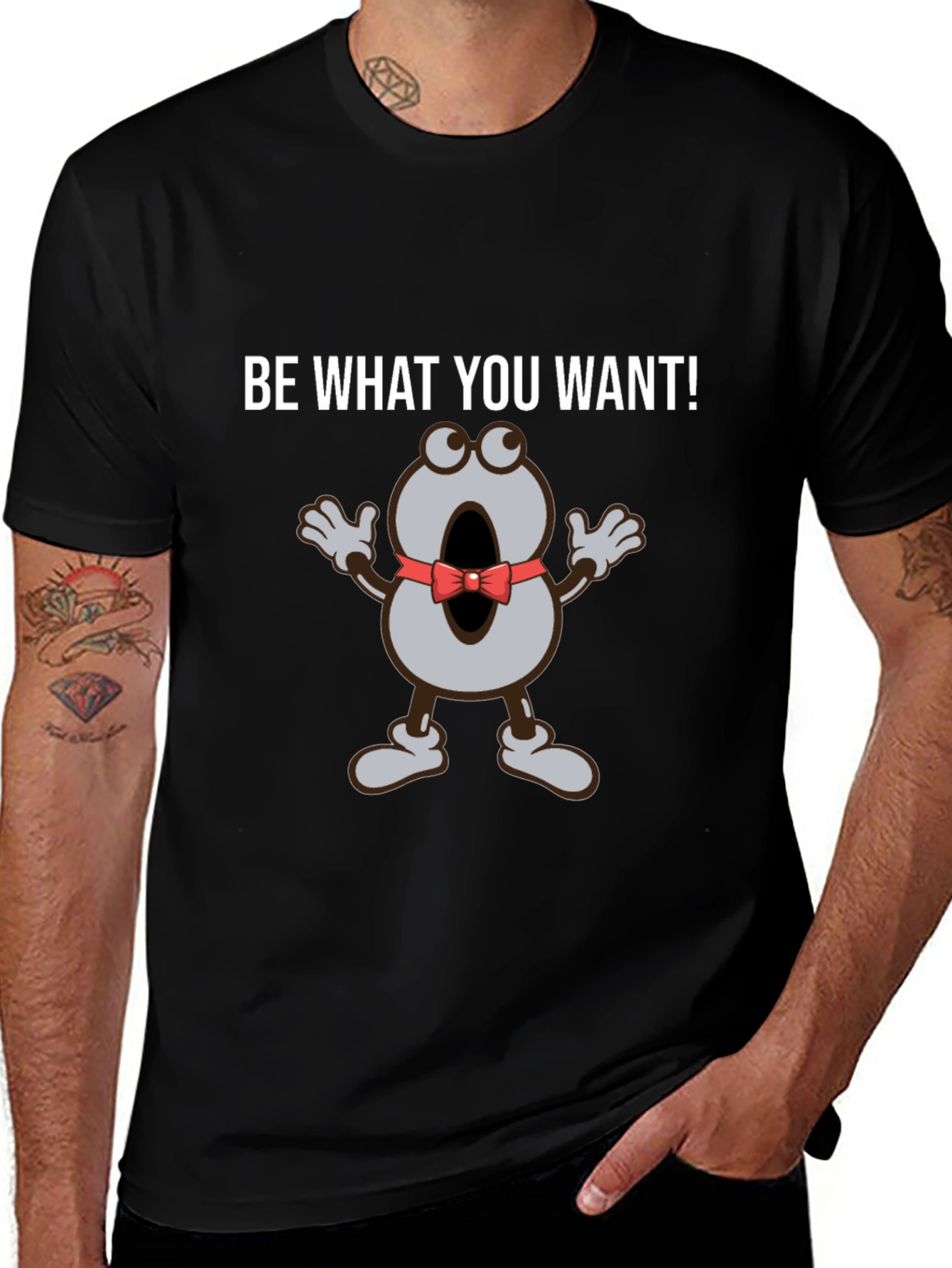 Be What You Want T-Shirt Funny Cartoon Tee