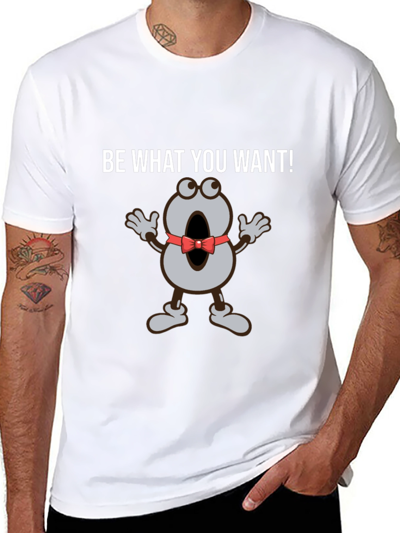 Be What You Want T-Shirt Funny Cartoon Tee