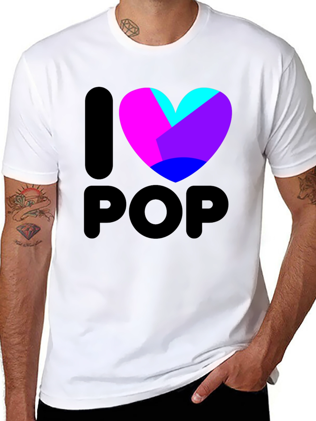 I Heart Pop T-Shirt - Vibrant Graphic Tee
